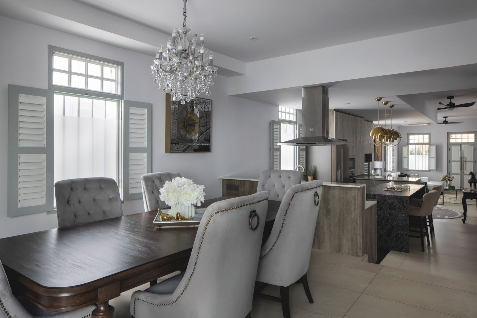 A modern shophouse interior