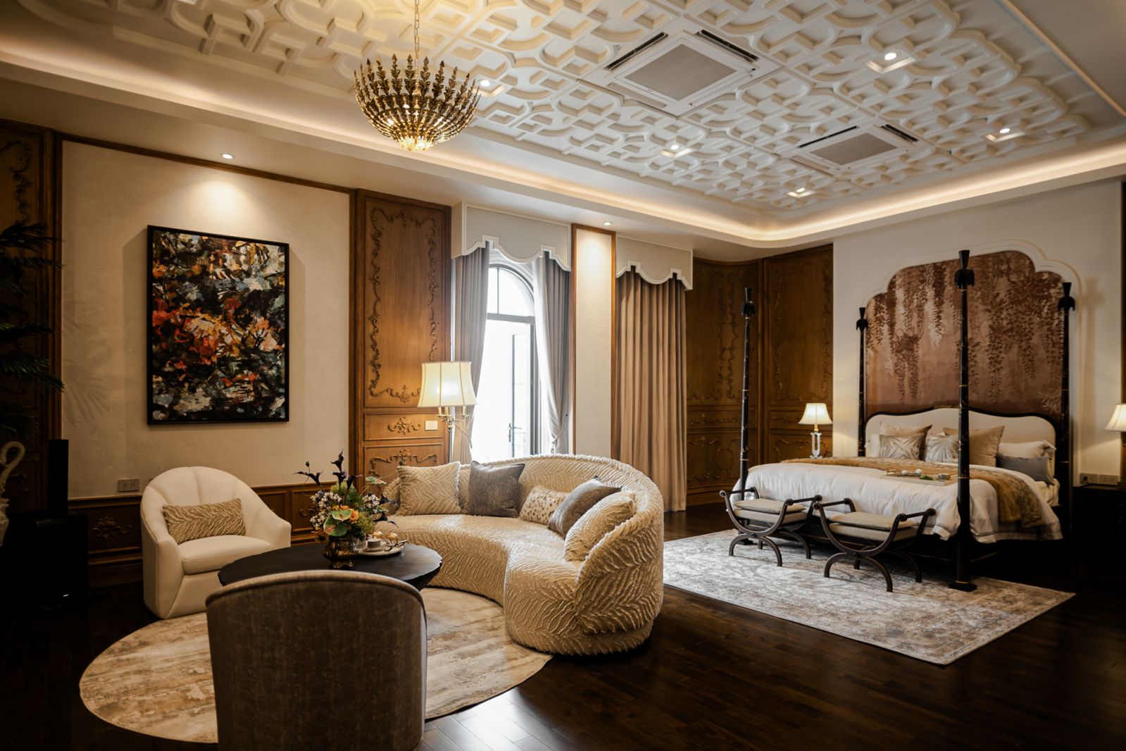 ห้อง Master Bed Room และ Living Area ของโครงการ THE PALAZZO กรุงเทพกรีฑา
