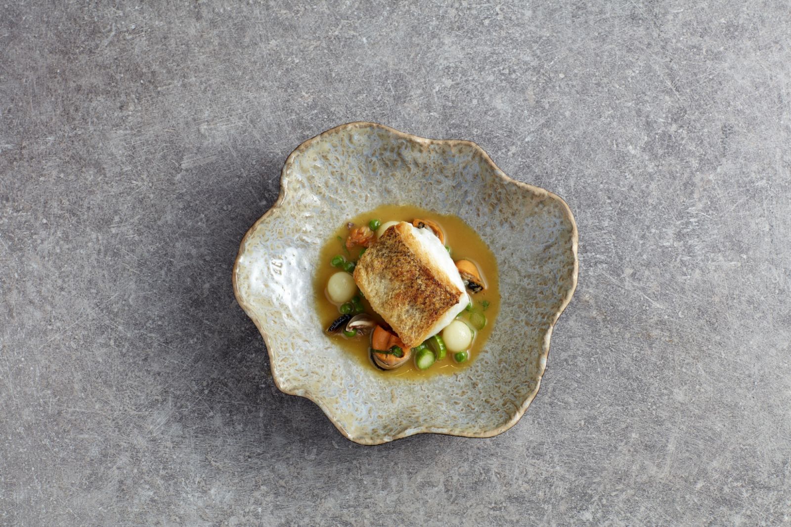 Crisp skin Murray cod fish with sambal beurre blanc by Peter Rollinson (Photo: Flutes) bugis food restaurant guide