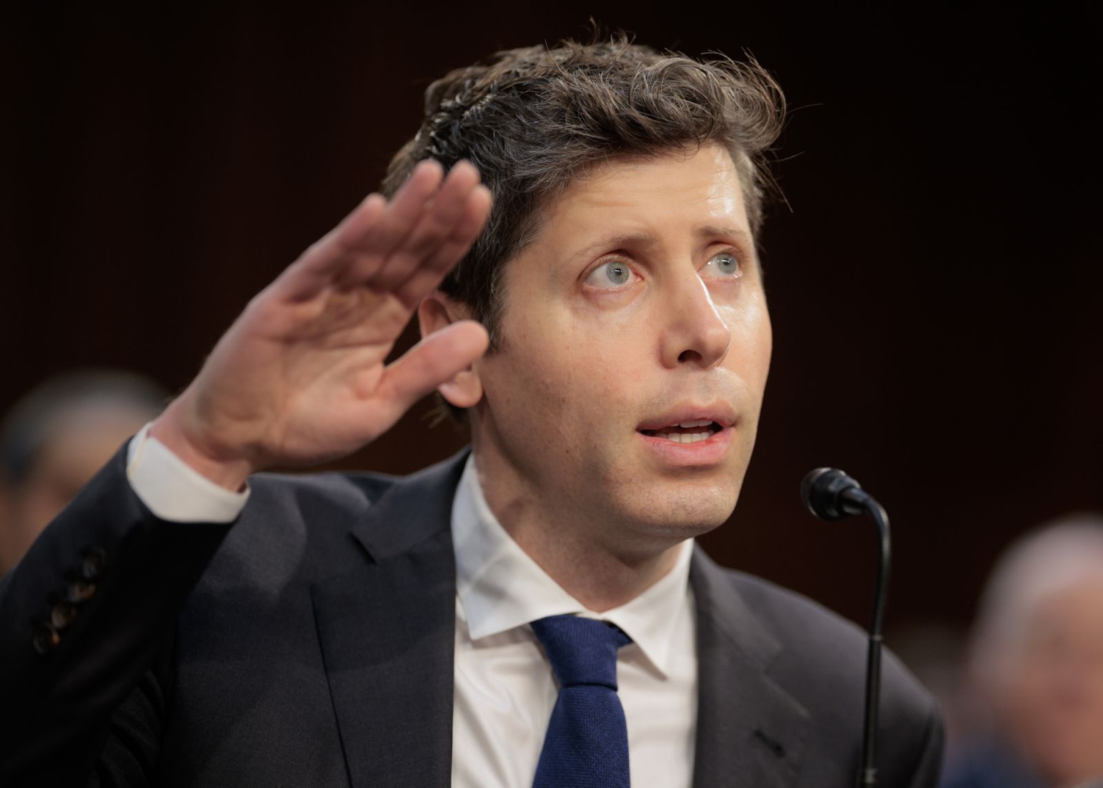 WASHINGTON, DC - MAY 08: OpenAI CEO Sam Altman testifies before the Senate Committee on Commerce, Science, and Transportation in the Hart Senate Office Building on Capitol Hill on May 08, 2025 in Washington, DC. Altman along with other tech leaders testified about the global artificial intelligence race and where the United States can remain competitive. (Photo by Chip Somodevilla/Getty Images)