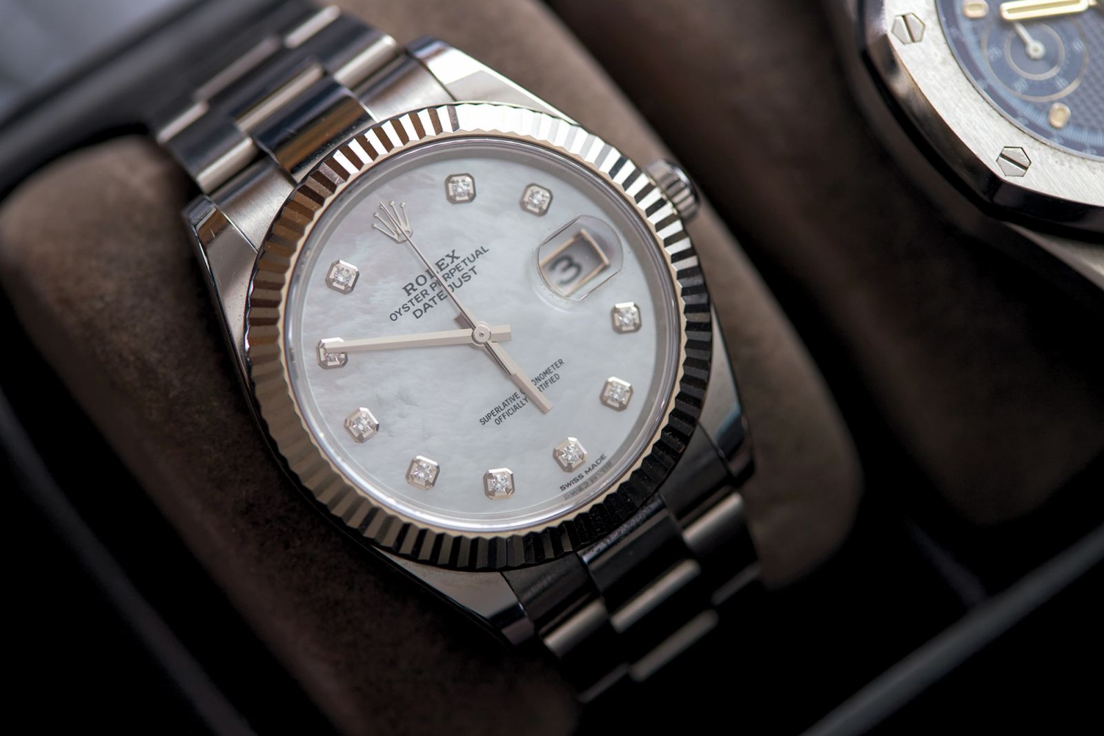 Teo's Rolex Datejust 41 with diamonds