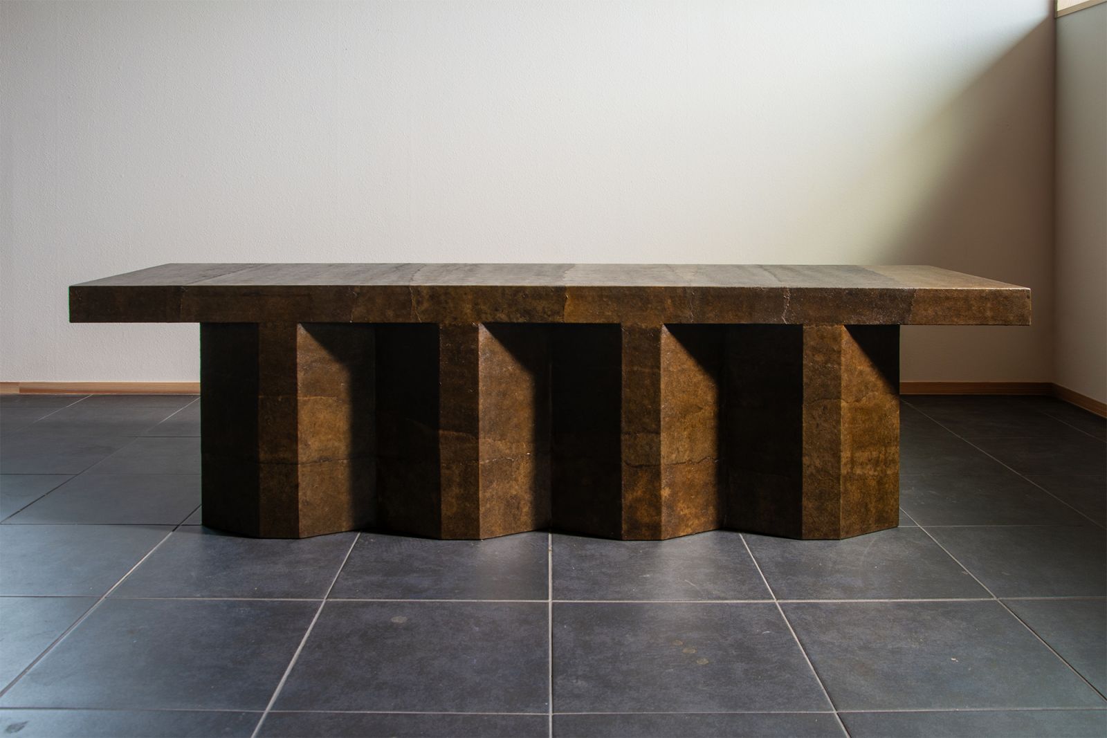 The technique mixes locally sourced clay with gampi fibres in the papermaking process (Photo: Takeru Sato)