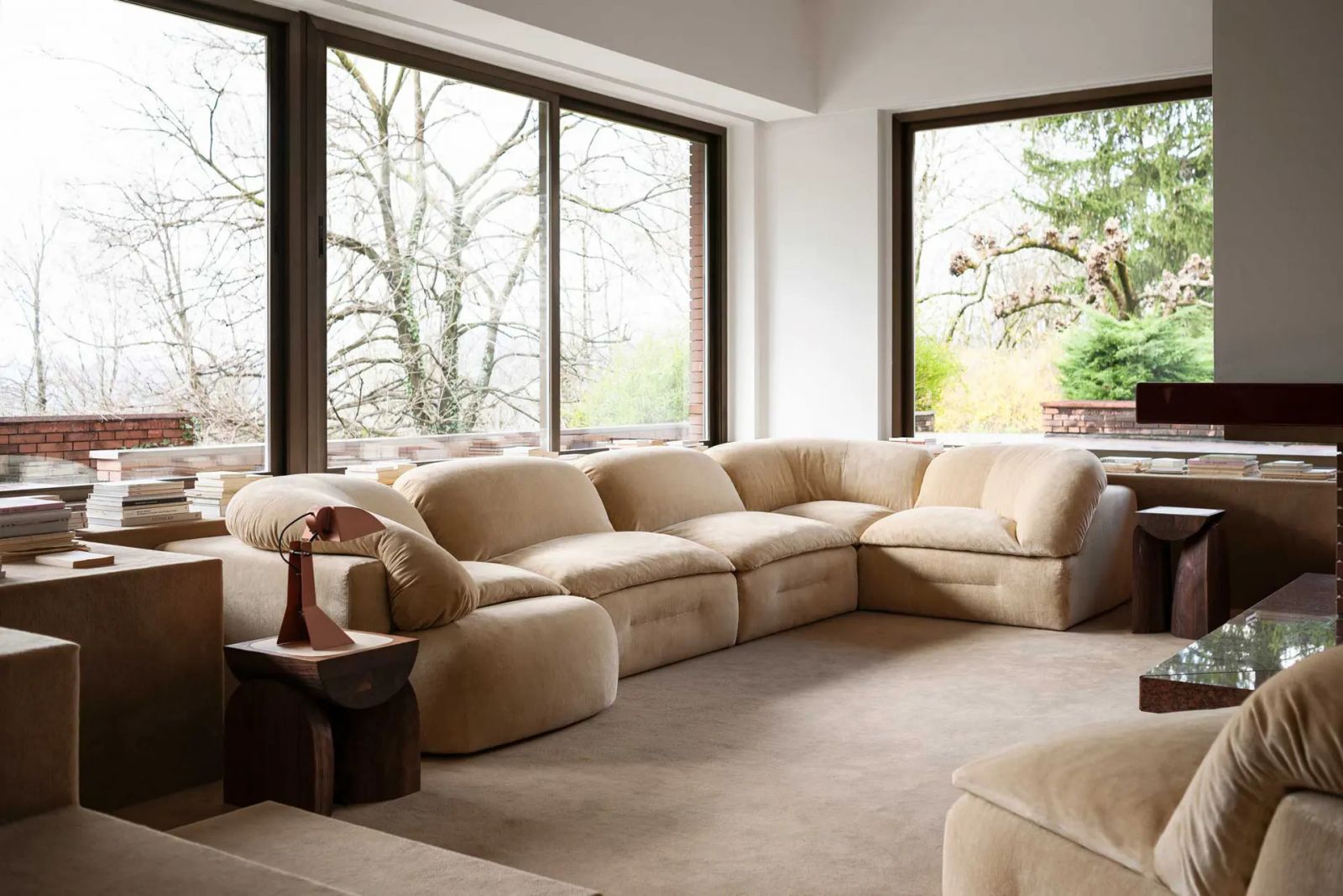 Bread and Butter Sofa by Faye Toogood for Tacchini, perfect for lounging on amid the rainy season