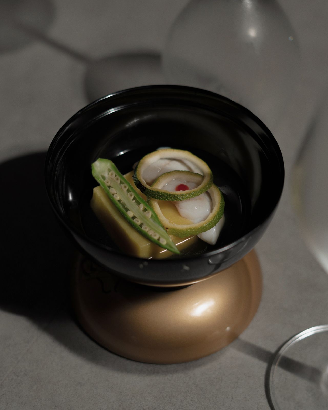 The seasonal clear soup