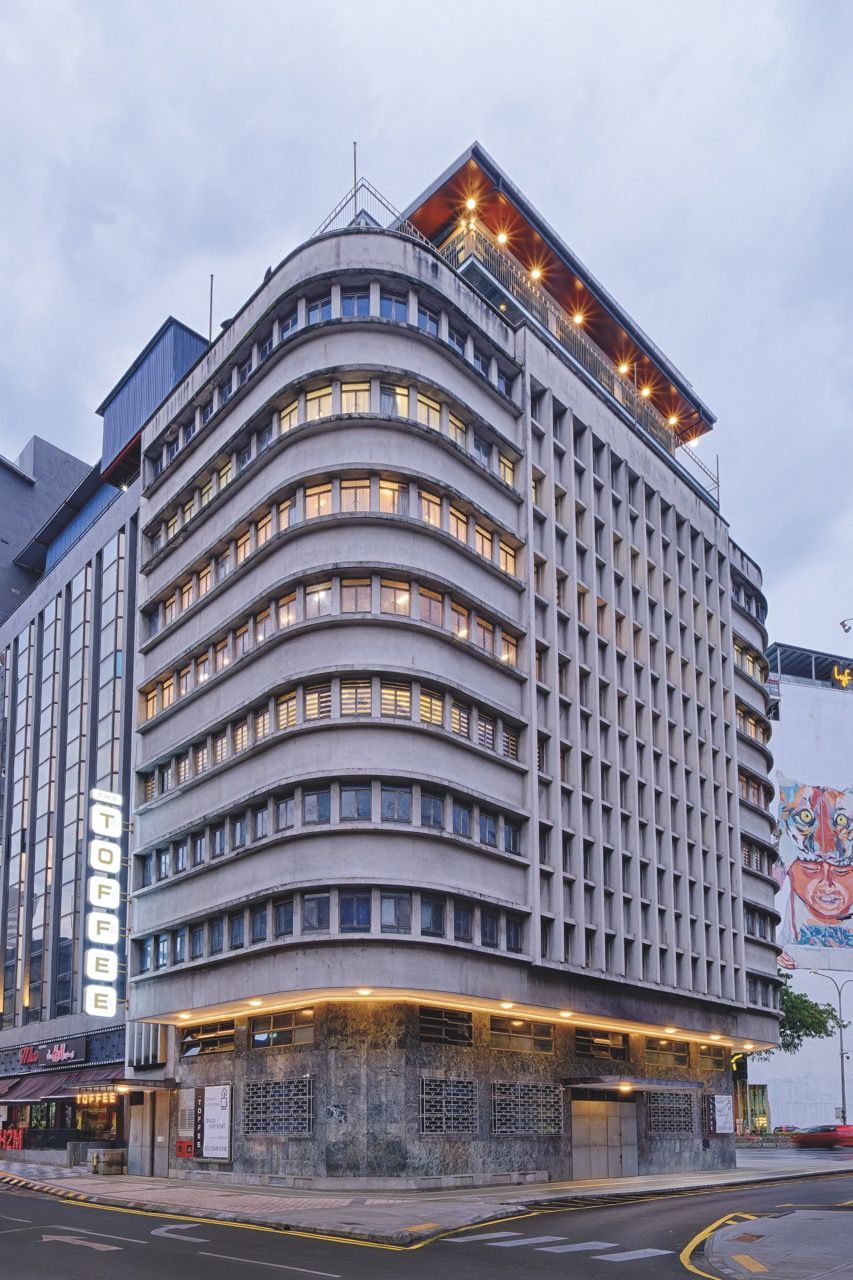 The restored art deco building known as Toffee in Kuala Lumpur, designed by architect Tan Loke Mun, now houses the Ur-Mu art gallery (Photo: Lin Ho)