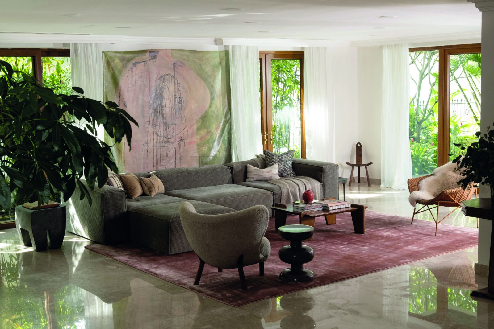 Living DNA’s Alchemy Terra Rug, inspired by the terracotta roofs around Keong Saik Road