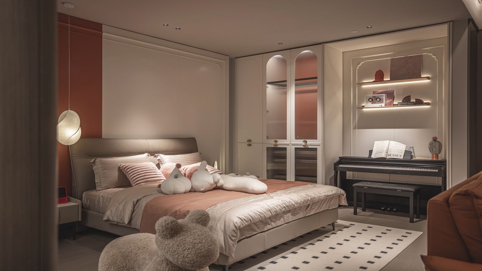 Paris III blends soft romance with bold colour for a bedroom full of quiet luxury