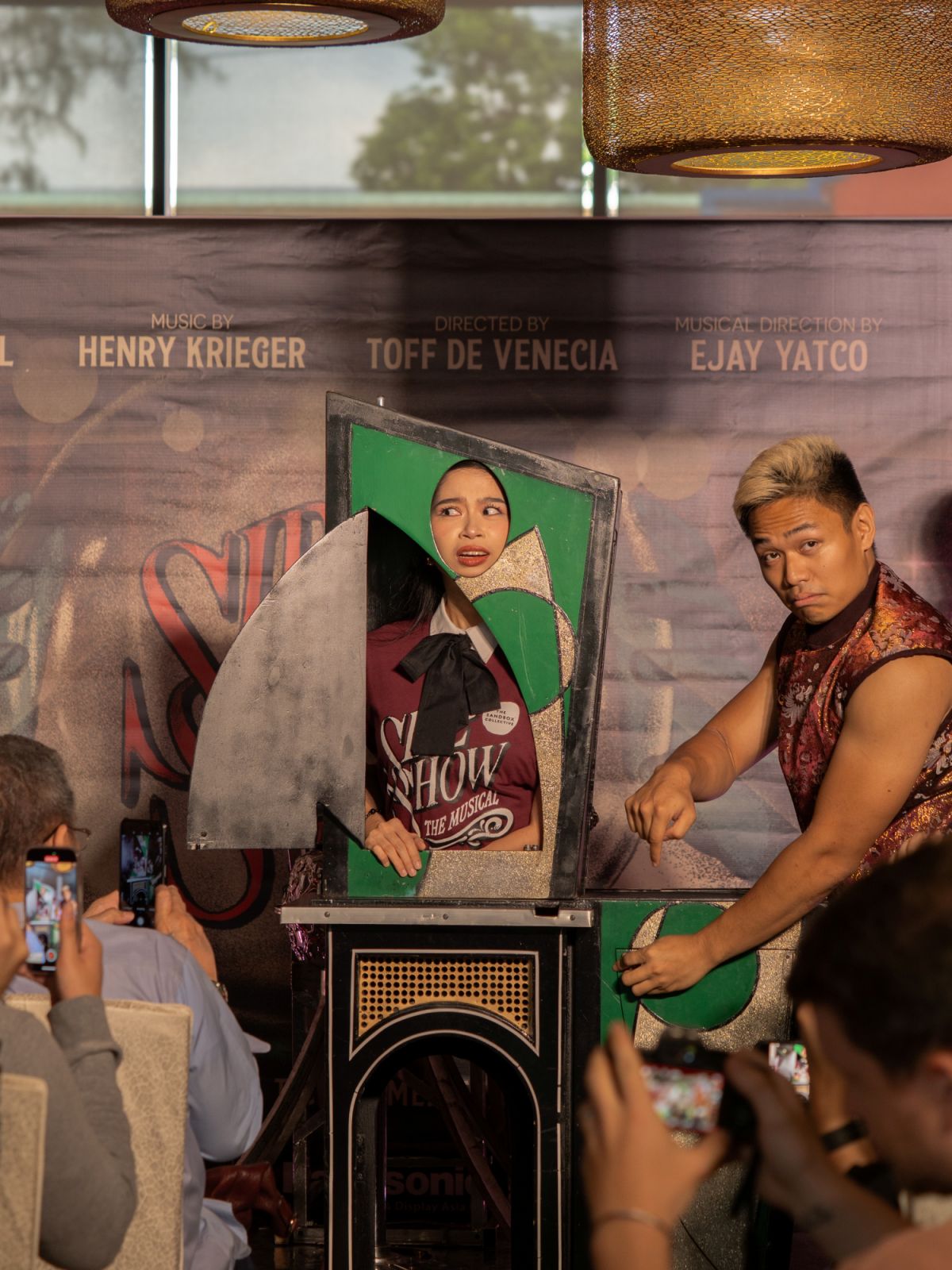 Ivan The Selfie Magician performing during The Sandbox Collective’s ‘Side Show: The Musical’ press conference