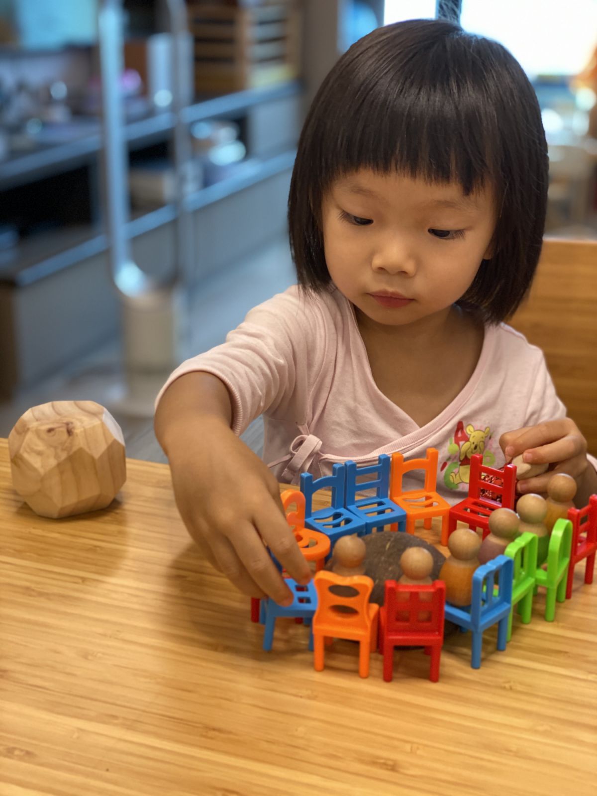 Jeannie Leung’s daughter playing with toys that spark her imagination
