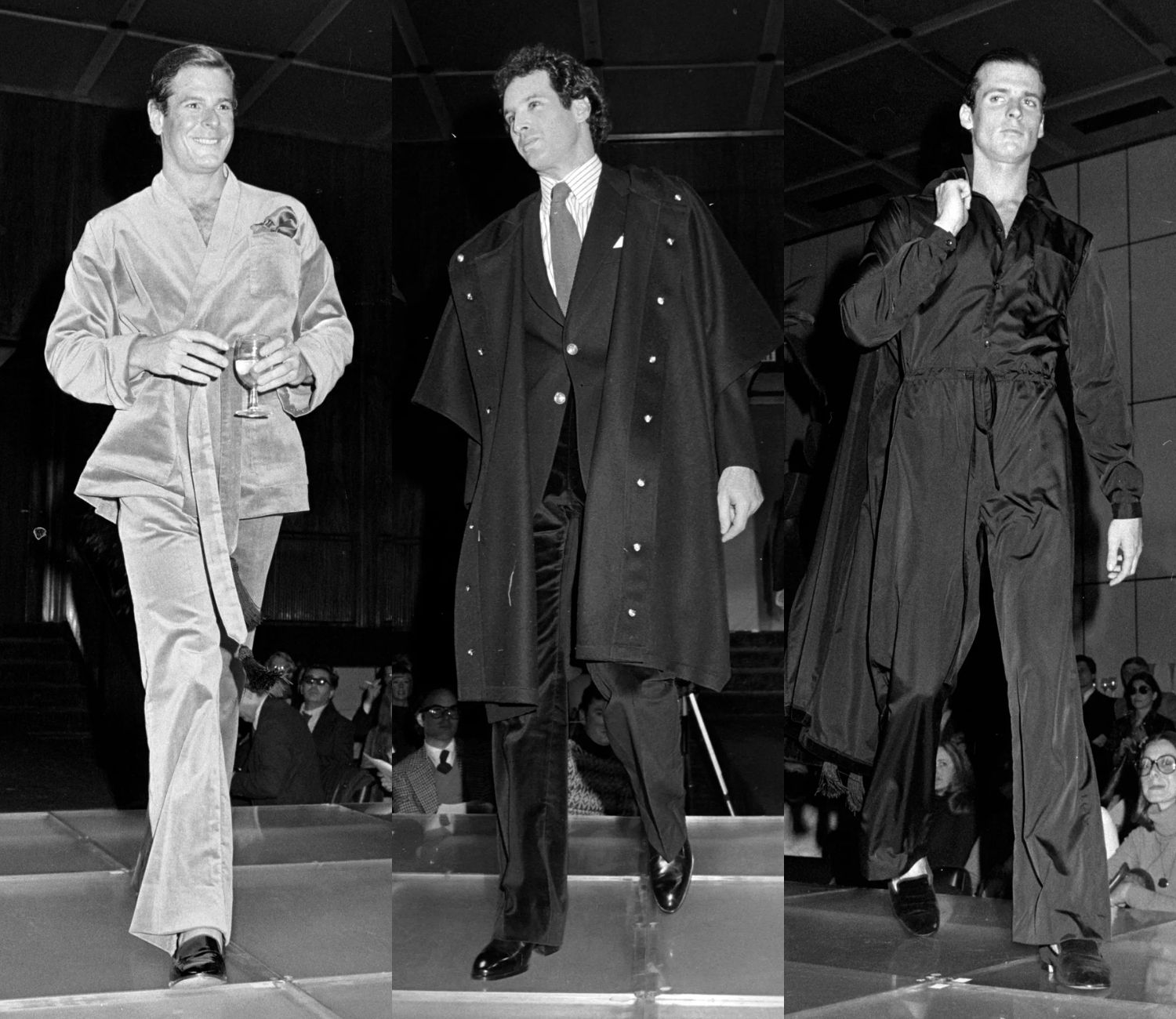 BST Christian Dior Monsieur Thu Đông 1977 do Marc Bohan thiết kế. Ảnh: Penske Media/Getty Images