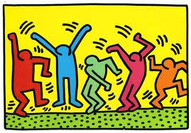 Keith Haring’s Dancing Figures - The energetic street art celebrating movement and rhythm, recreated by Lego in 1,773 pieces using black, white, and red tiles that capture Haring’s graphic simplicity and social commentary