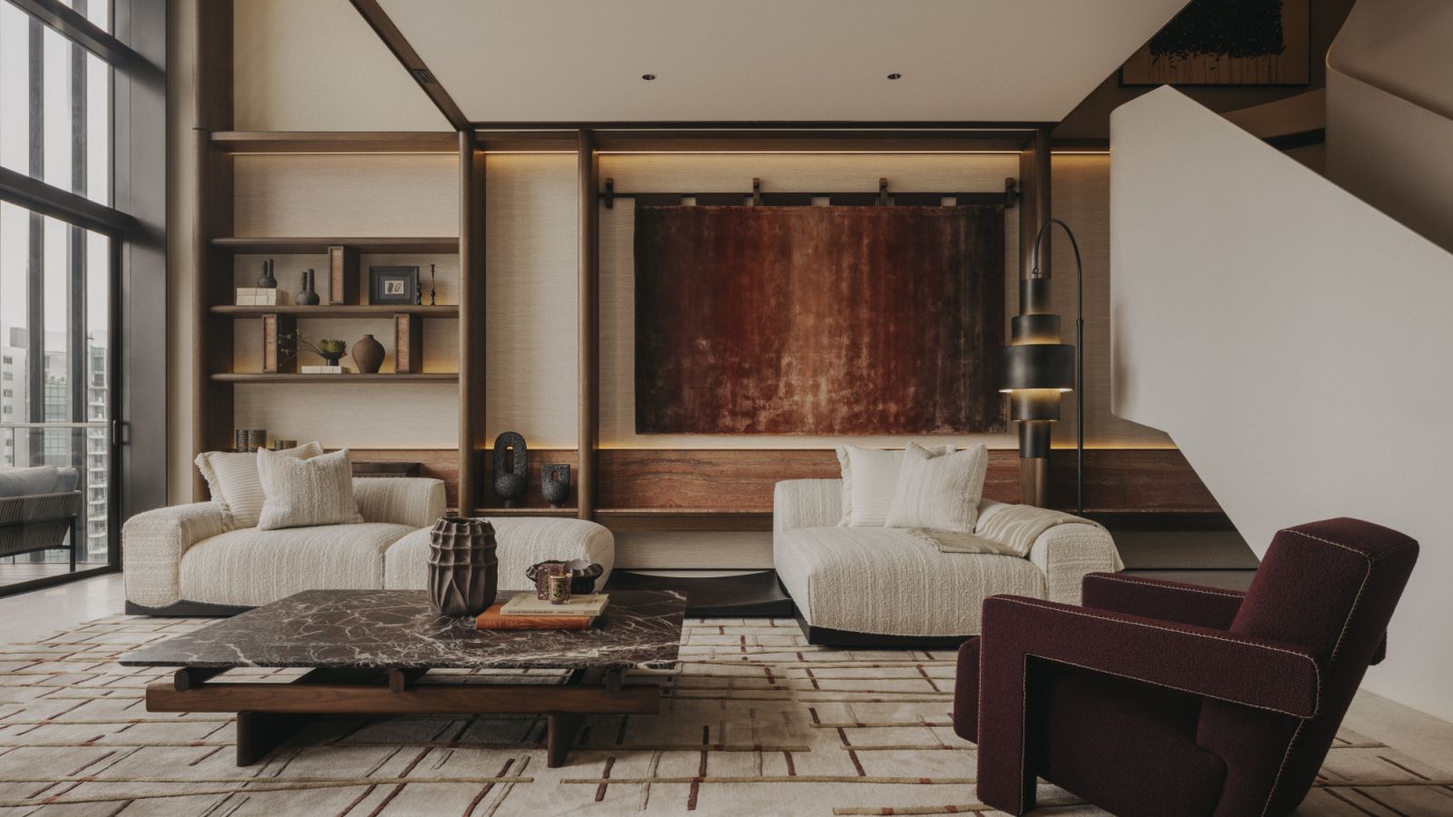 Superfat Designs was tasked to craft a show unit emphasising refined comfort and natural beauty