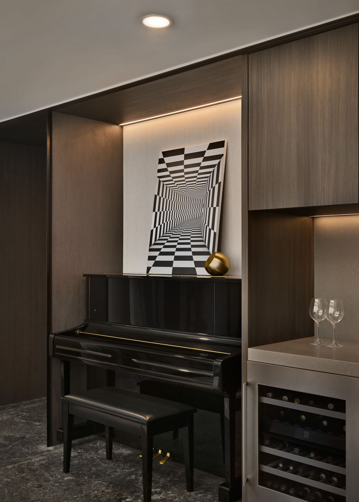 Nature-inspired accents add texture and warmth