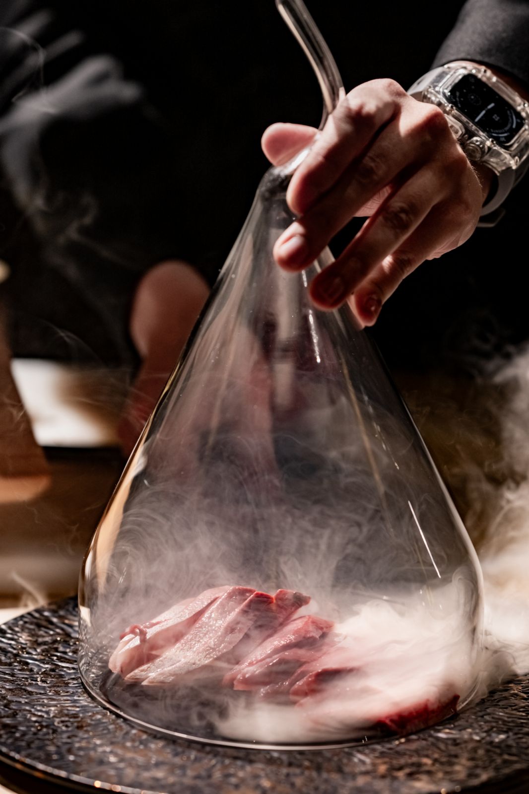 Smoked buri hira (Image: Haku) omakase