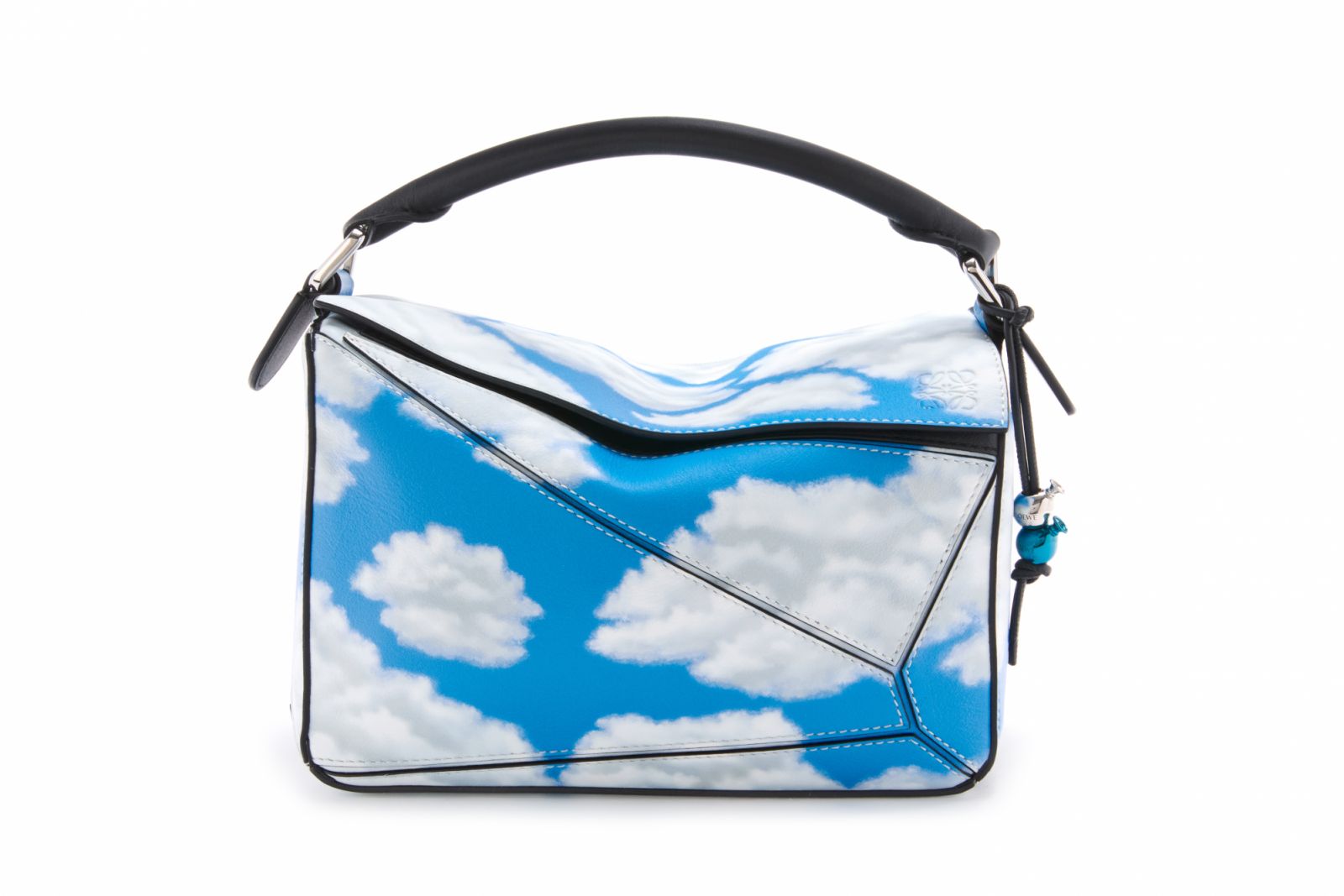 ルミスパ LOEWE Puzzle small grained nubuck top handle bag | Harvey Nichols