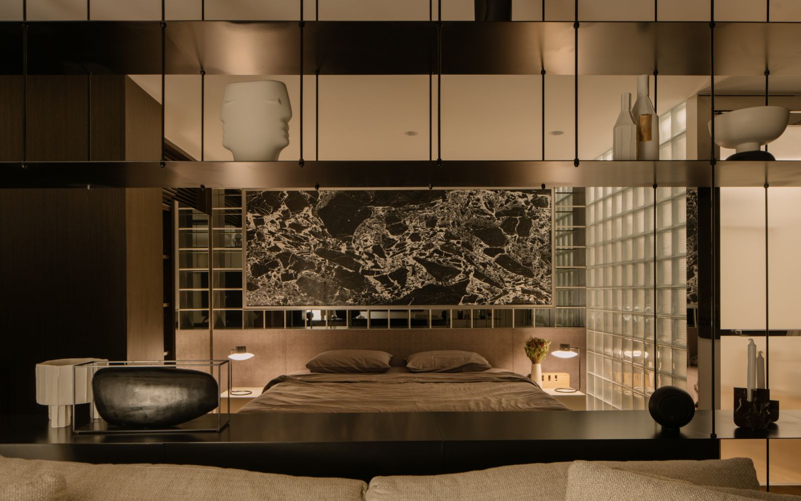 This playfulness, as well as the unbridled juxtaposition of colour and form, inspired PI Architects for the interior design of this Singapore apartment