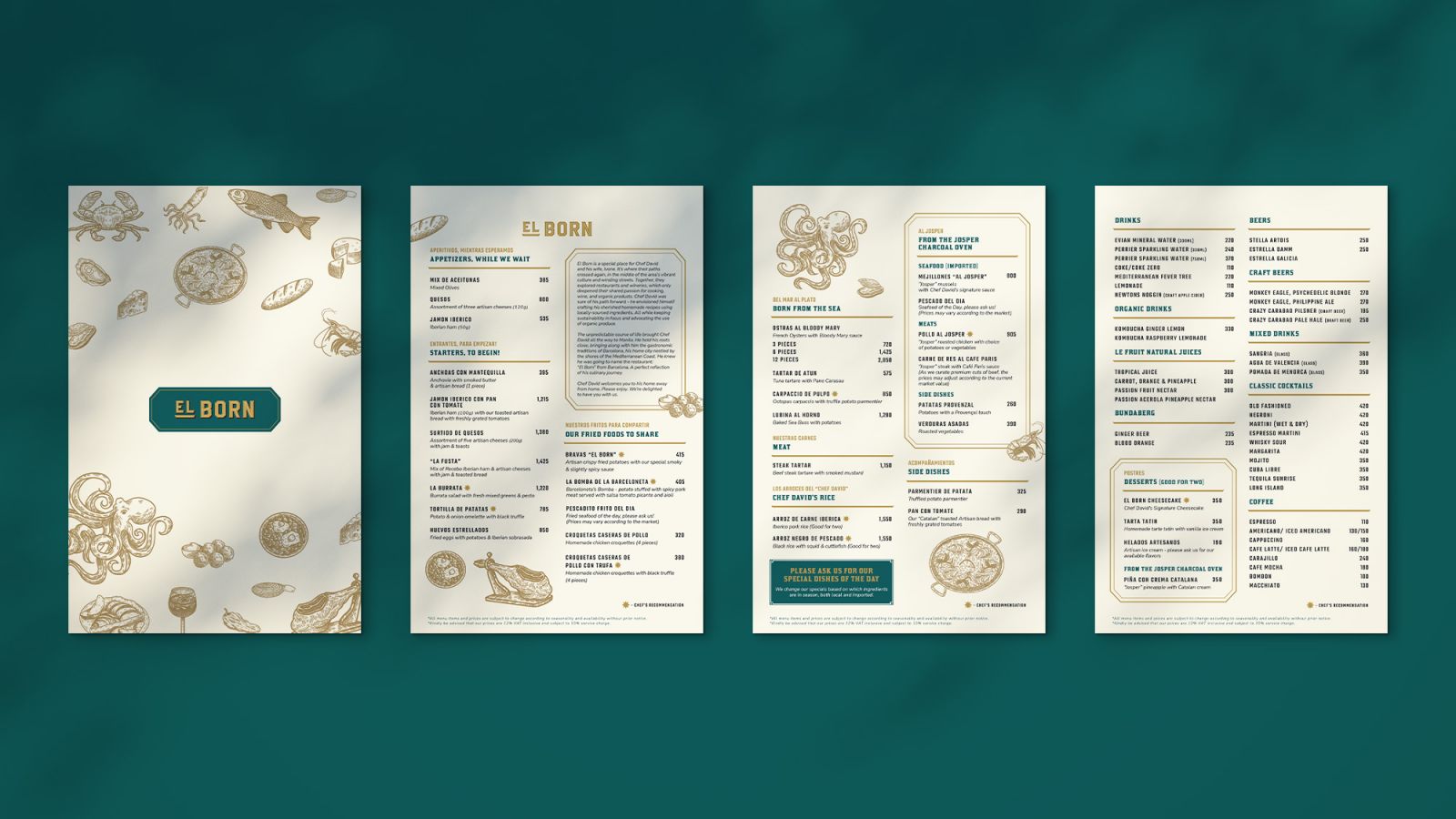 Tatler Branding Studios - Pino Studio - El Born Large Image Asset Menu - Branding Project by Pino Design Studio
