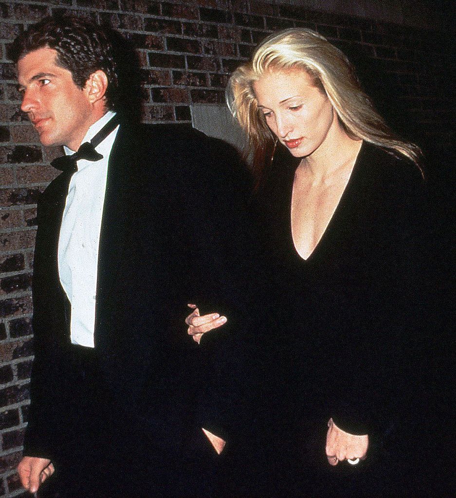 John Kennedy Jr and Carolyn Bessette Kennedy attend the First Jackie O Award Salute to Brendan Gill at the 26th Street Armory, New York, New York, 1994. (Photo by Rose Hartman/Getty Images)
