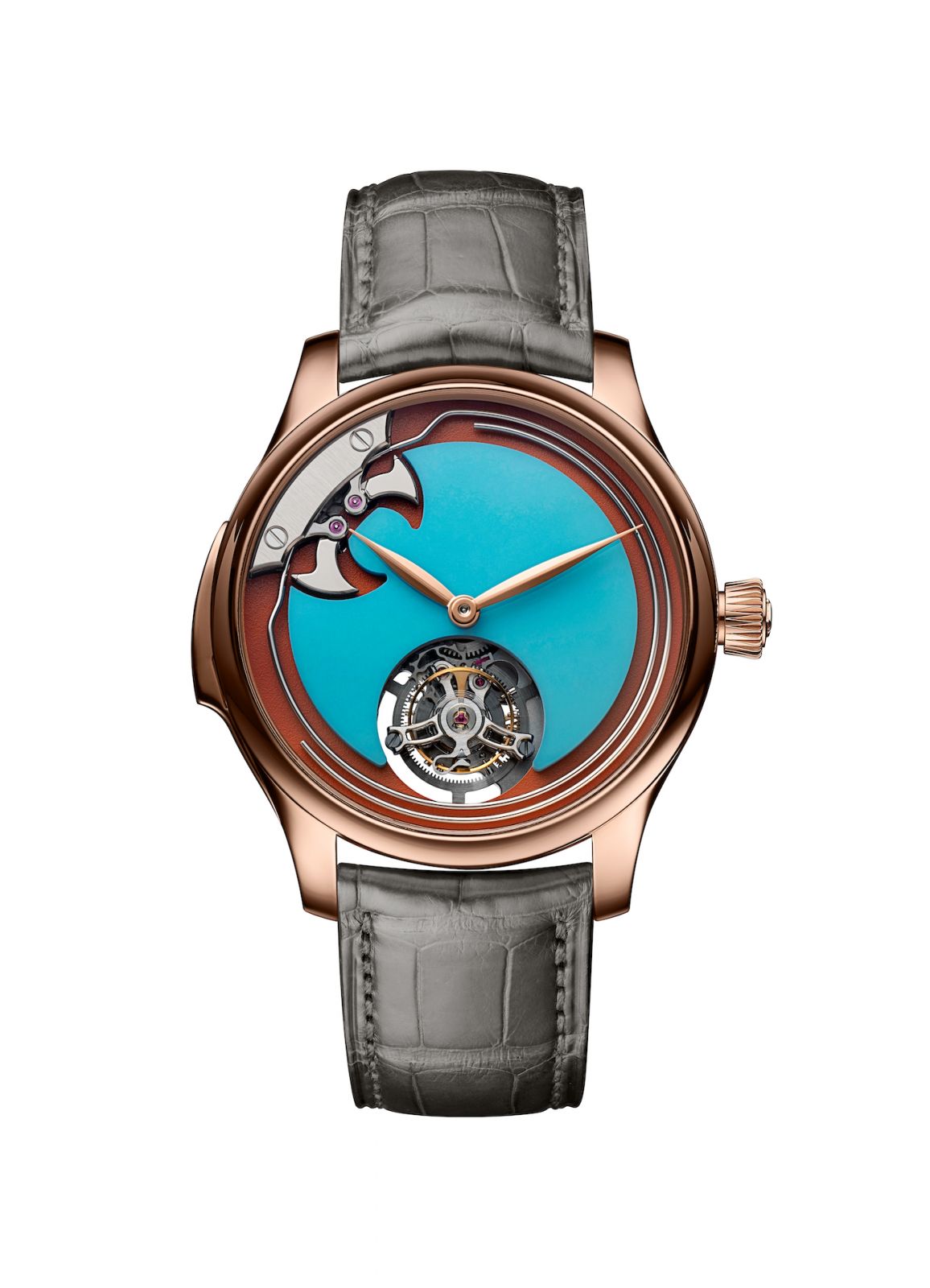 Endeavour Minute Repeater Tourbillon Concept Pop with turquoise and deep orange coral dial