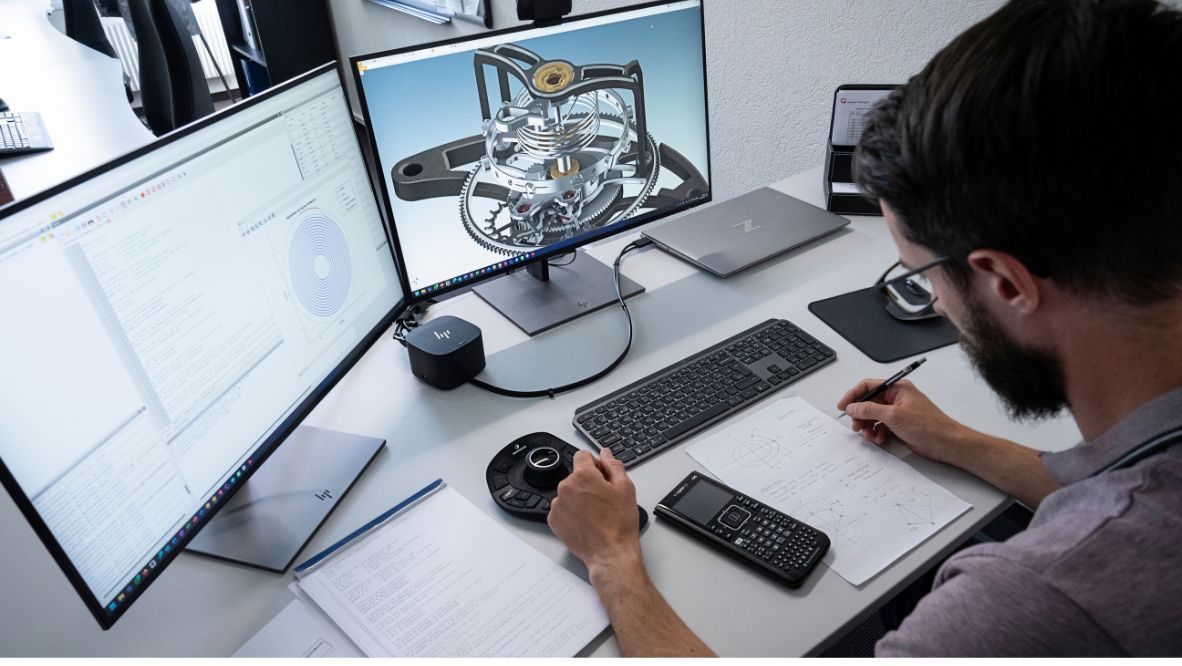 Every new calibre begins in the R&D department. H. Moser & Cie. has more than 18 calibres under its belt.