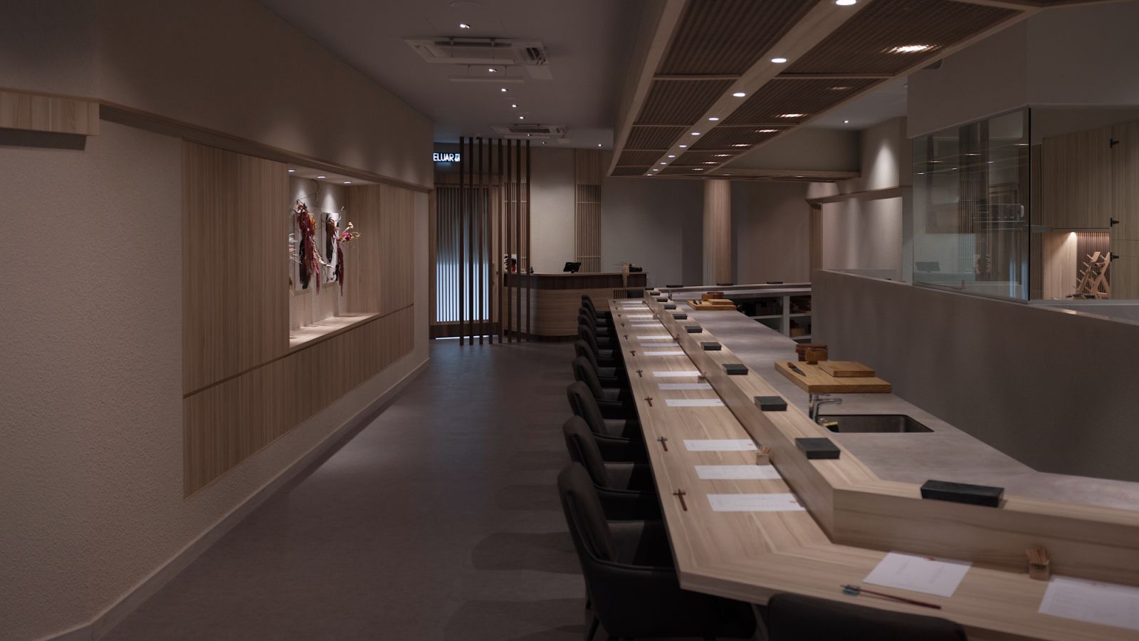 Main dining hall (Image: Sushi Hana) omakase