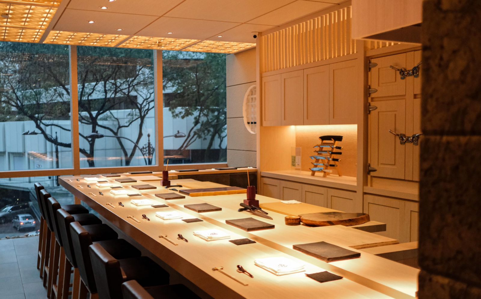 The counter seating (Image: Sushi Masa) omakase