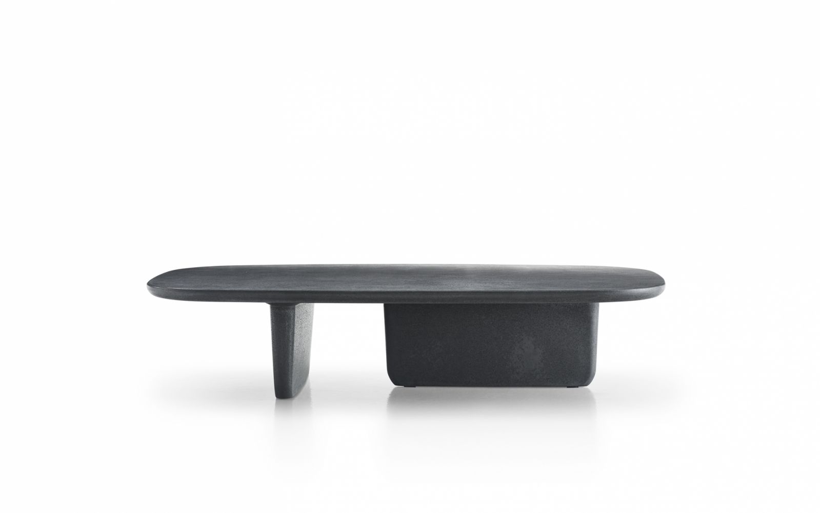 Inspired by Japanese garden stones, Edward Barber and Jay Osgerby’s sculptural B&B Italia Tobi-Ishi coffee table captures the precarious balance of stacked rocks while exuding the Zen-like calmness that defines biophilic design.