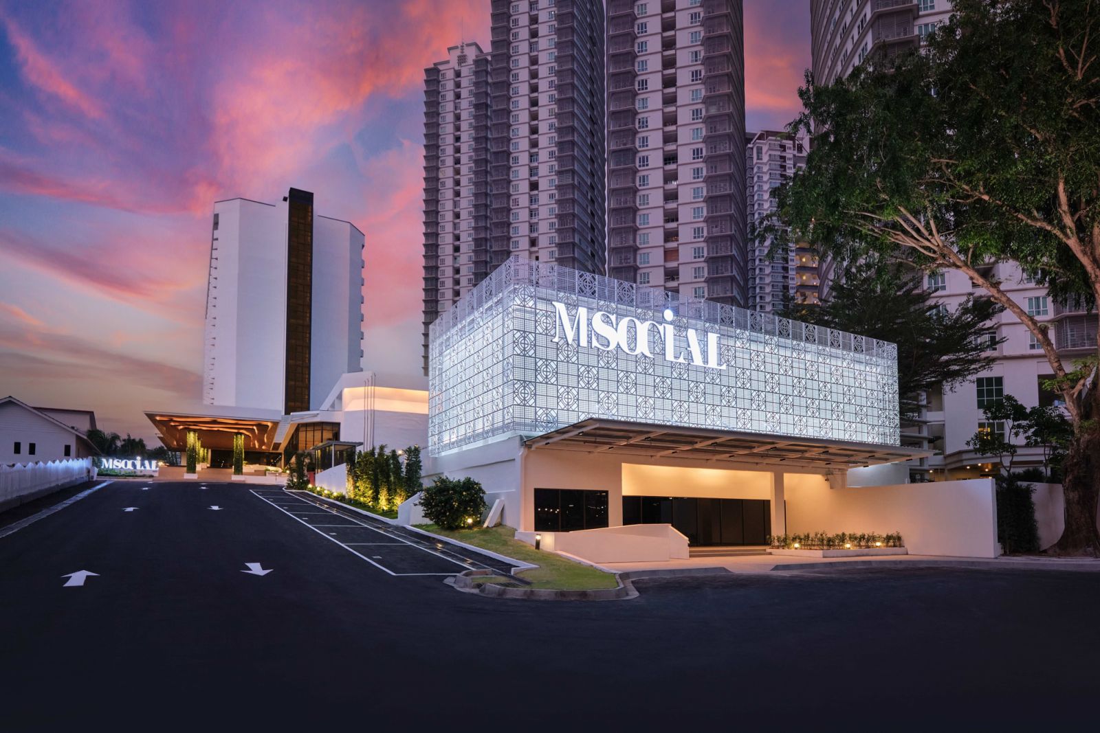 The exterior facade of M Social Resort Penang