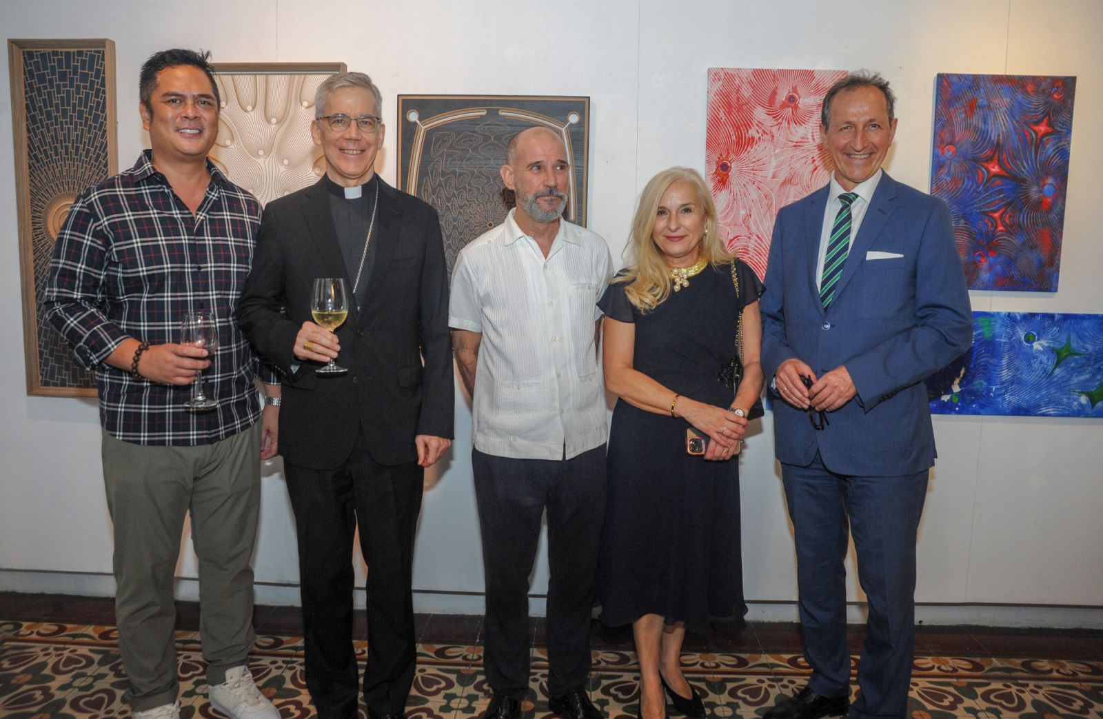 Martin Andanar, Archbishop Charles Brown, Amb Miguel Utray Delgado, Roswitha Brieger, Amb Johann Brieger (Photo: D Indo Photography)