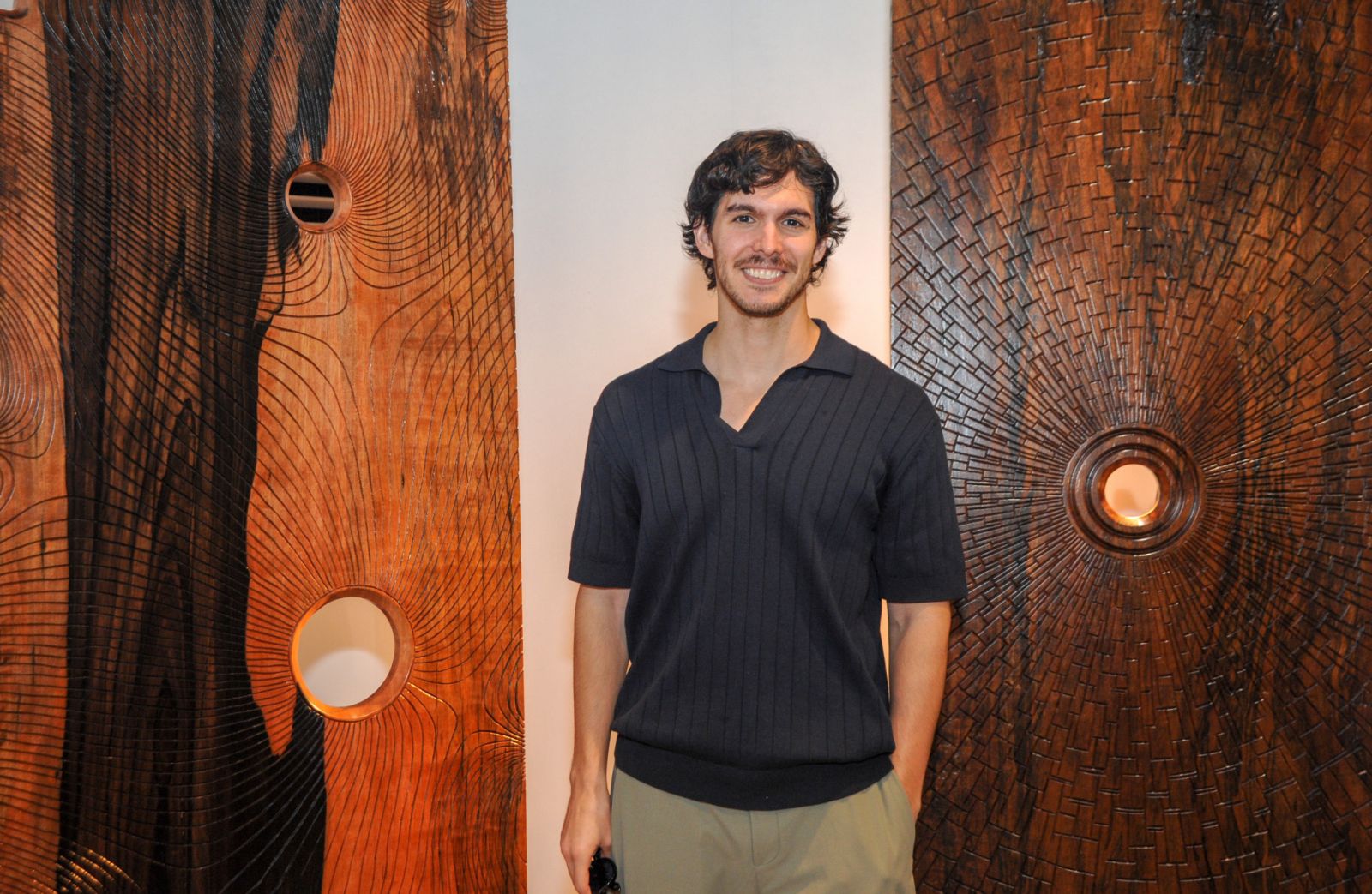 Argentine artist Luca Martini during his exhibition at Talyer 15 (Photo: D Indo Photography)