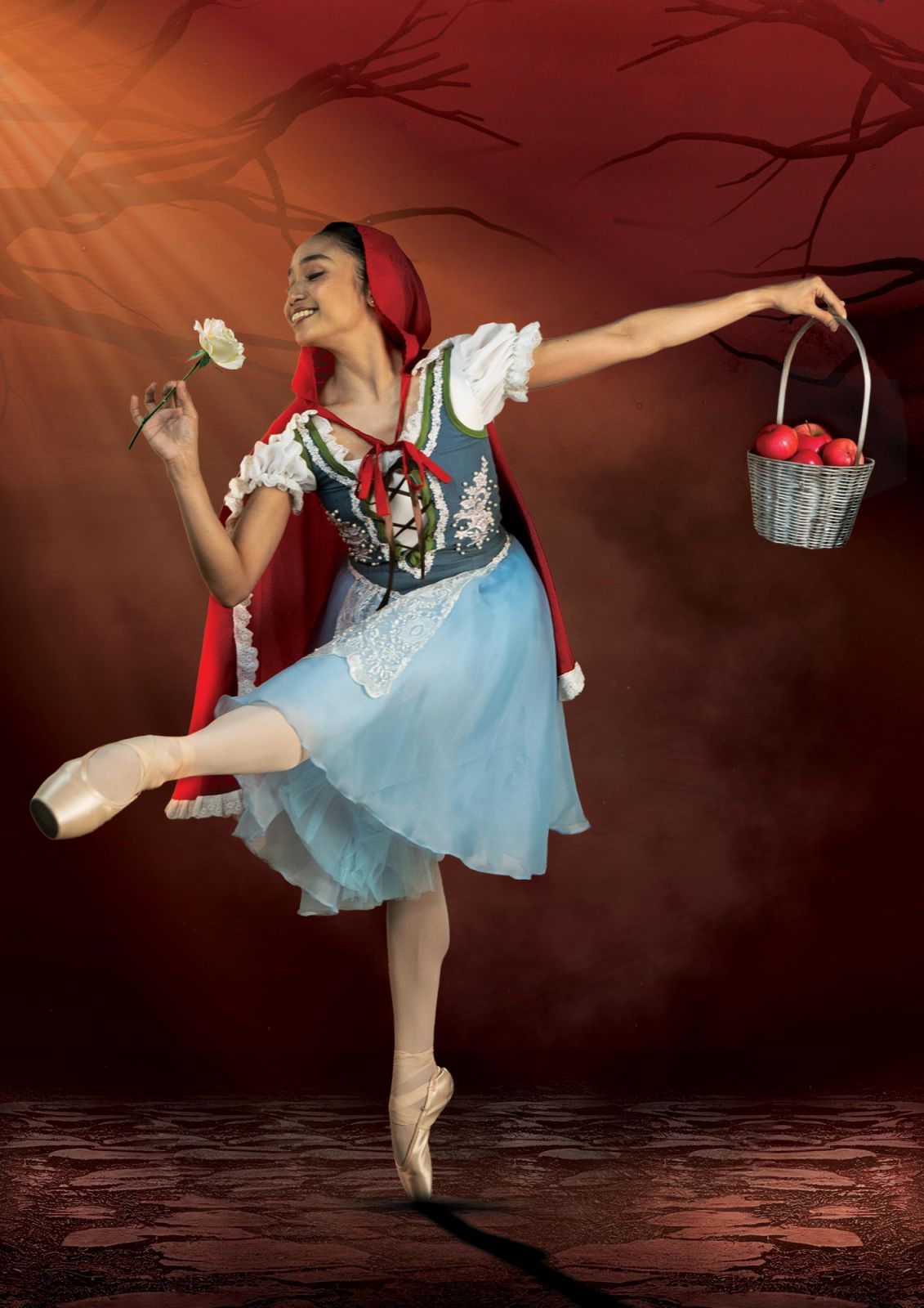 Featuring the compositions of French conductor Camille Saint-Saens and Norwegian composer Edvard Grieg, the ballet Little Red Riding Hood is a playful reimagination of the classic fairy tale by Charles Perrault(Photo: Ballet Philippines)