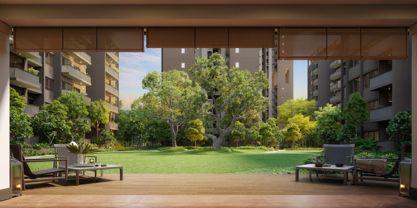 GuocoLand’s Lentor Mansion not just incorporates a green tapestry but also offers unblocked views