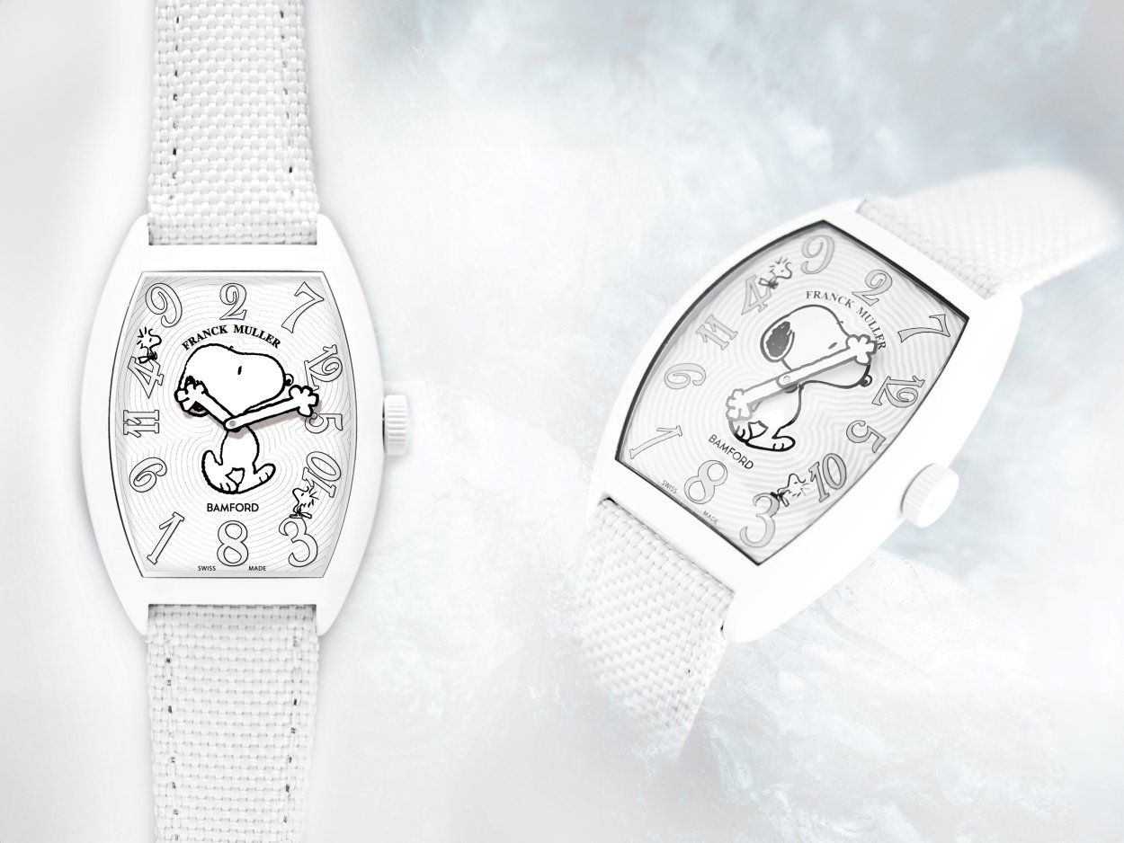 Franck Muller x Bamford Watch Department Crazy Hours Arctic Snoopy (Photo: Franck Muller)