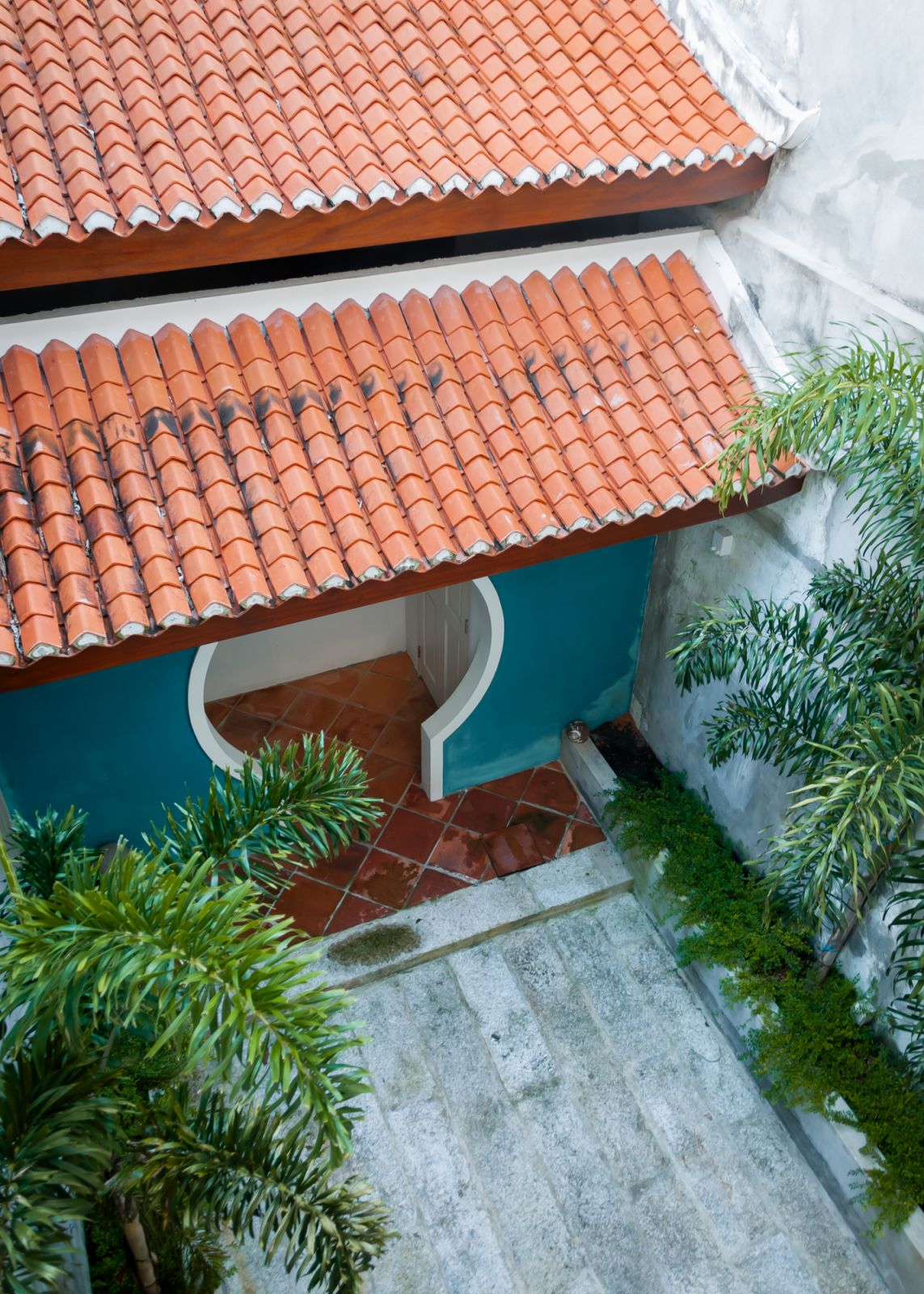 The inner courtyard of Stewart Villa by Aayu Homes (Photo: Aayu Homes)