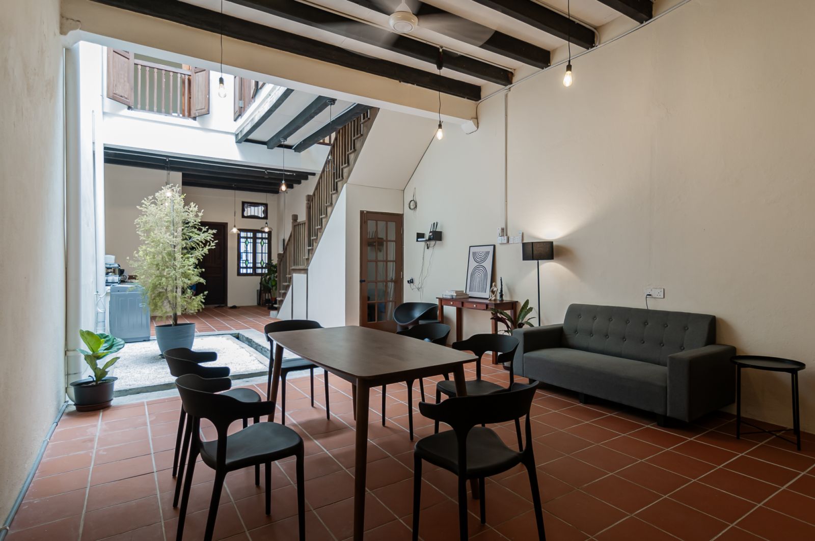 The open courtyard in Aayu Stewart invites natural light and ventilation (Photo: Aayu Homes)