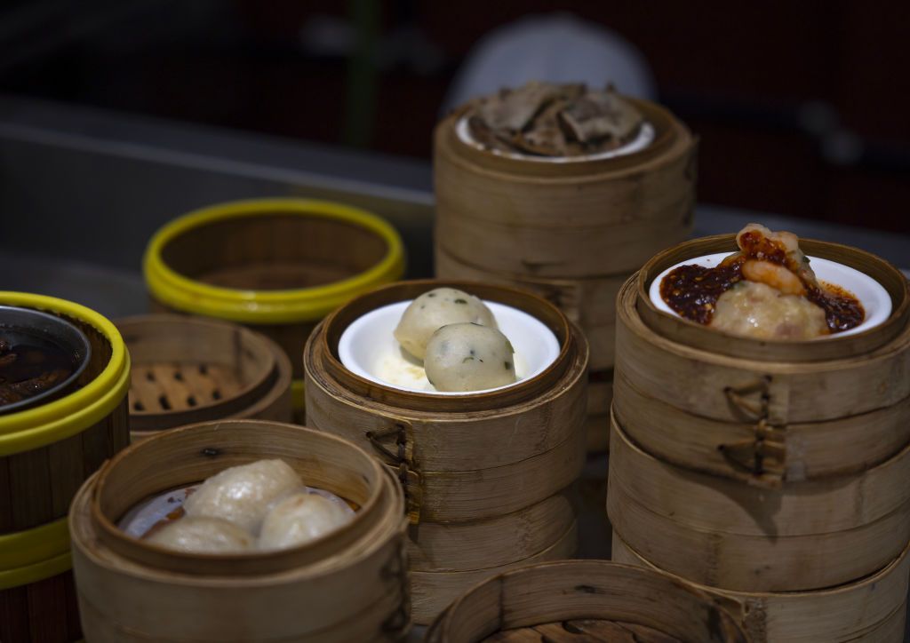 Chinese dim sum in bamboo steamers (Photo by Eric Lafforgue/Art in All of Us/Corbis via Getty Images)