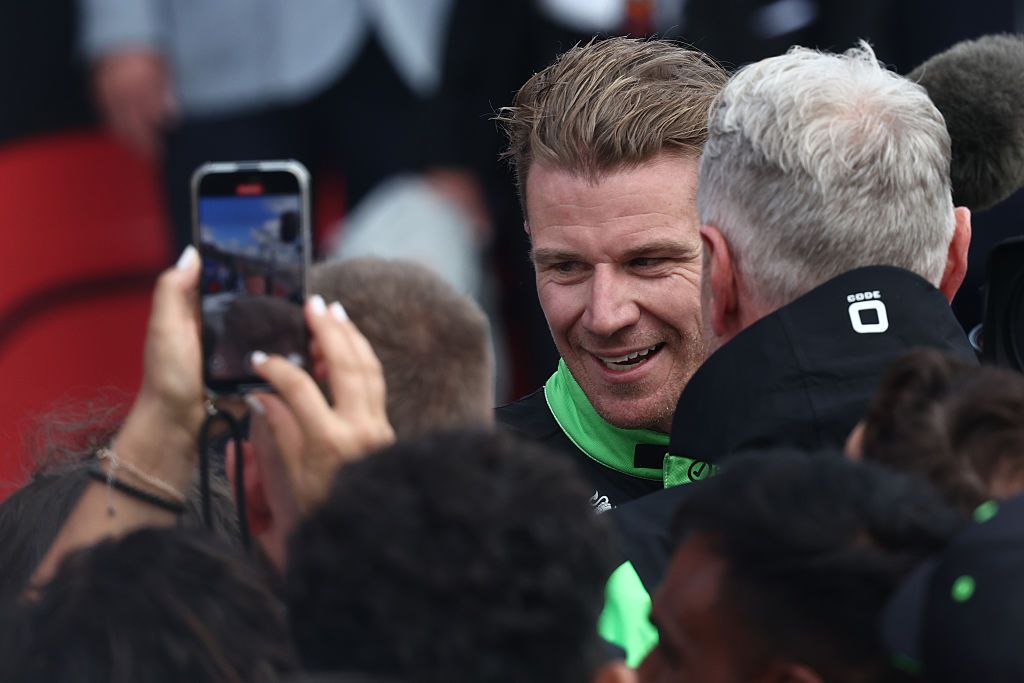 Nico Hulkenberg of Kick Sauber after the Formula 1 British Grand Prix at Silverstone Circuit in Northampton, Great Britain on July 6, 2025. (Photo by Jakub Porzycki/NurPhoto via Getty Images)