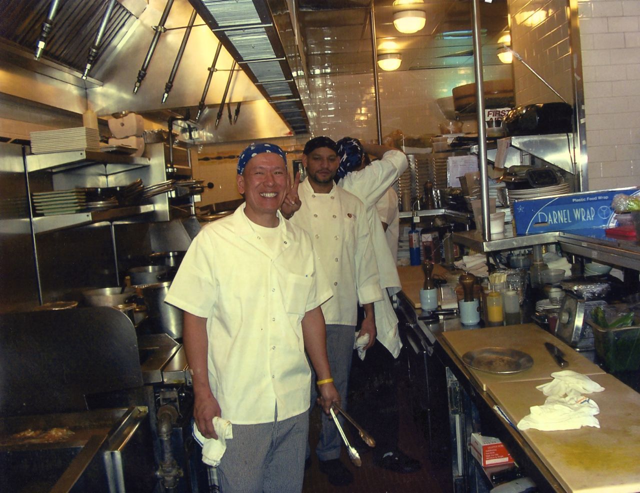 Chef Tom Bascon - preparing family meal lunch at Nobu Next Door