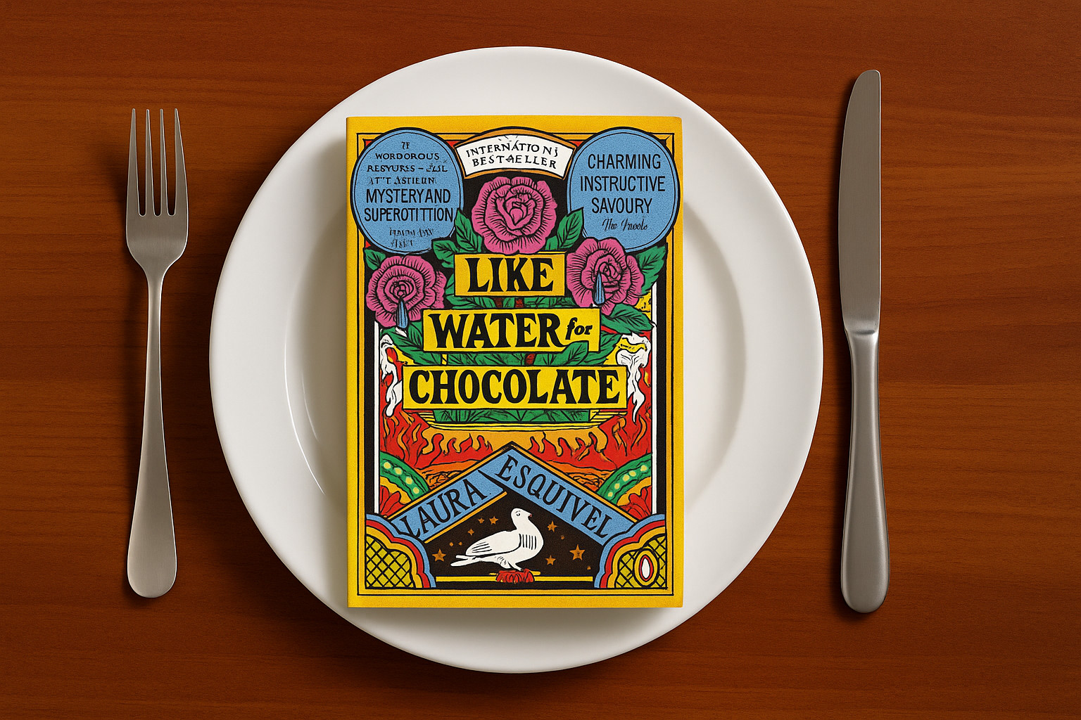In novels like Laura Esquivel’s ‘Like Water for Chocolate’, food isn’t just background—it’s central to the story. (Image: AI generated)