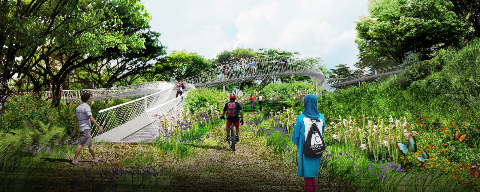 A rendering of the nature hub proposal for the former Bukit Timah Fire Station in Singapore