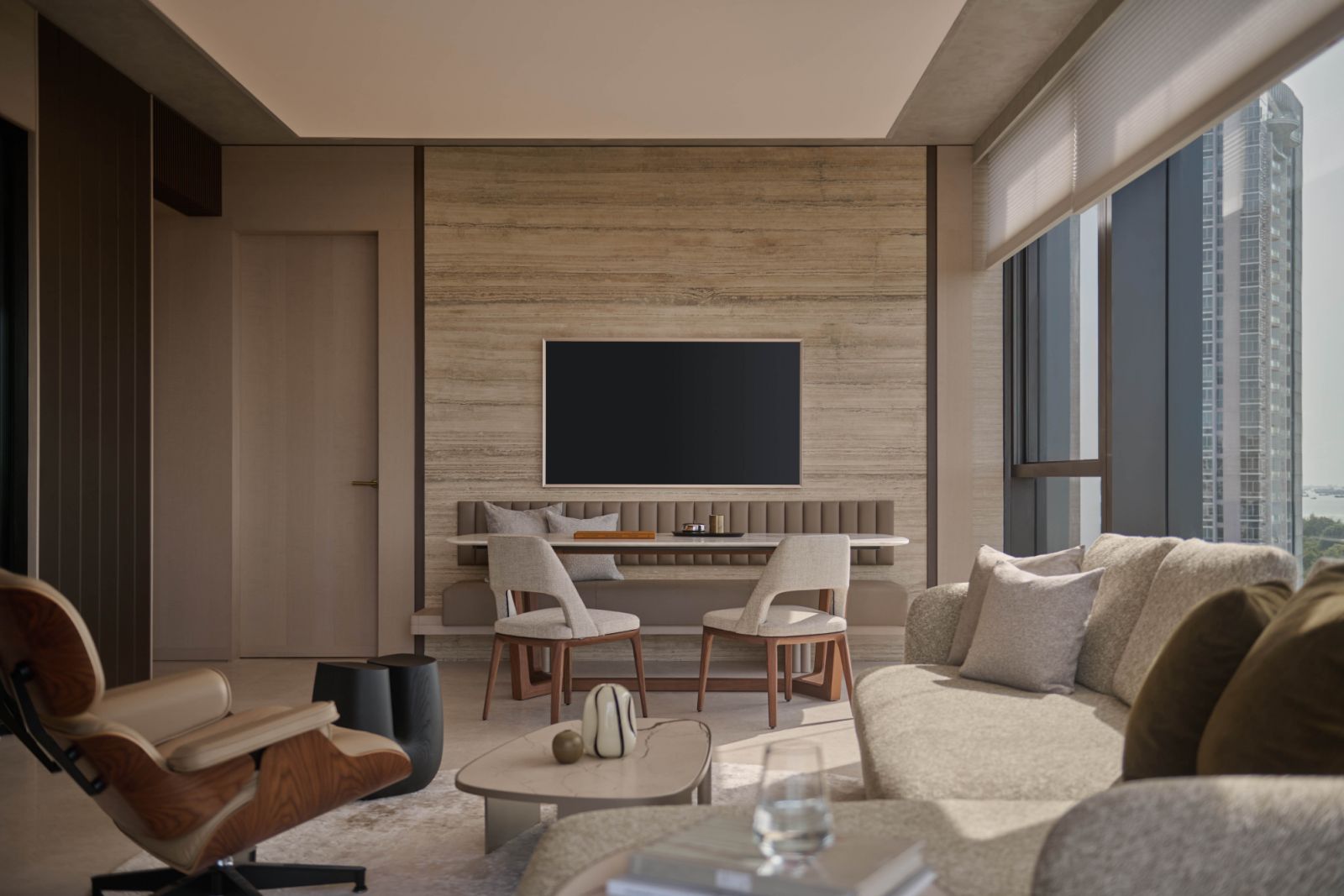 The understated living area