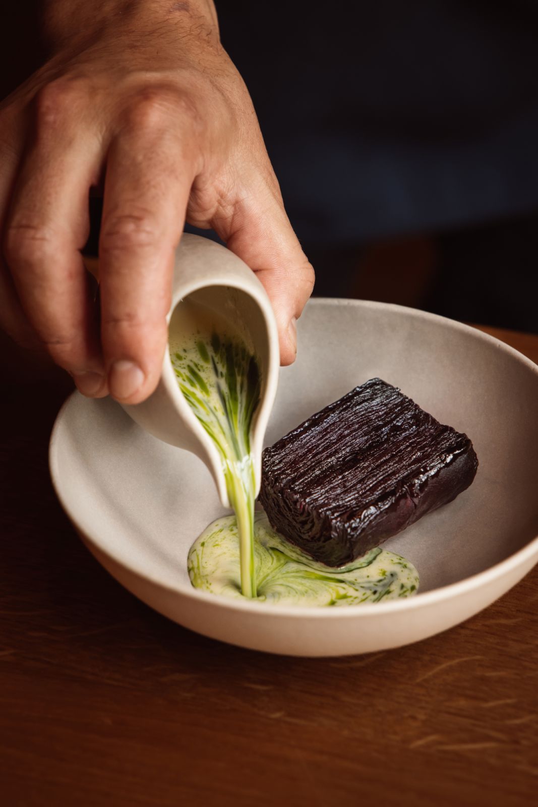Beetroot millefeuille (Photo: Sophia van den Hoek)