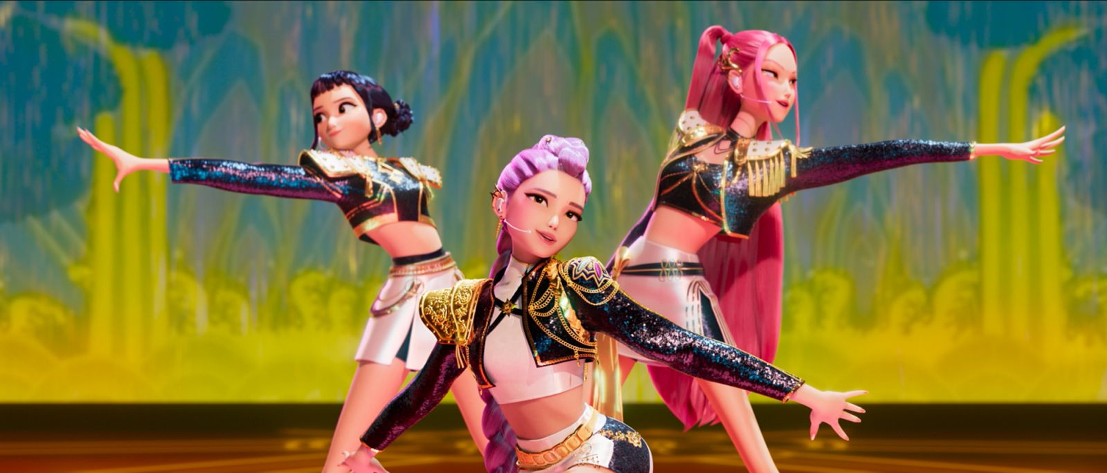 Rumi, Mira and Zoey in ‘KPop Demon Hunters’ (Photo: Sony Pictures Animation)