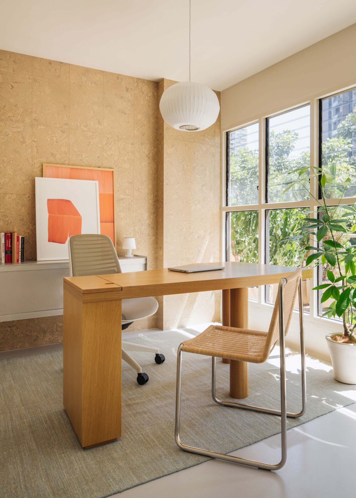 A sun-drenched corner office at the Lo & Behold Group’s new home at New Bahru