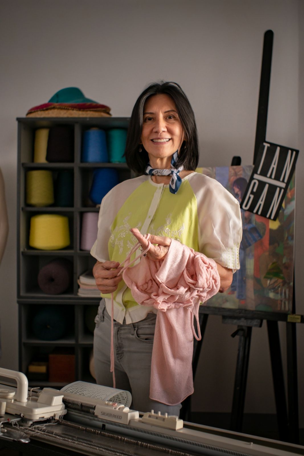 A portrait of fashion designer Lulu Tan-Gan (Photo: Chael Santos/Alliance Française de Manille)