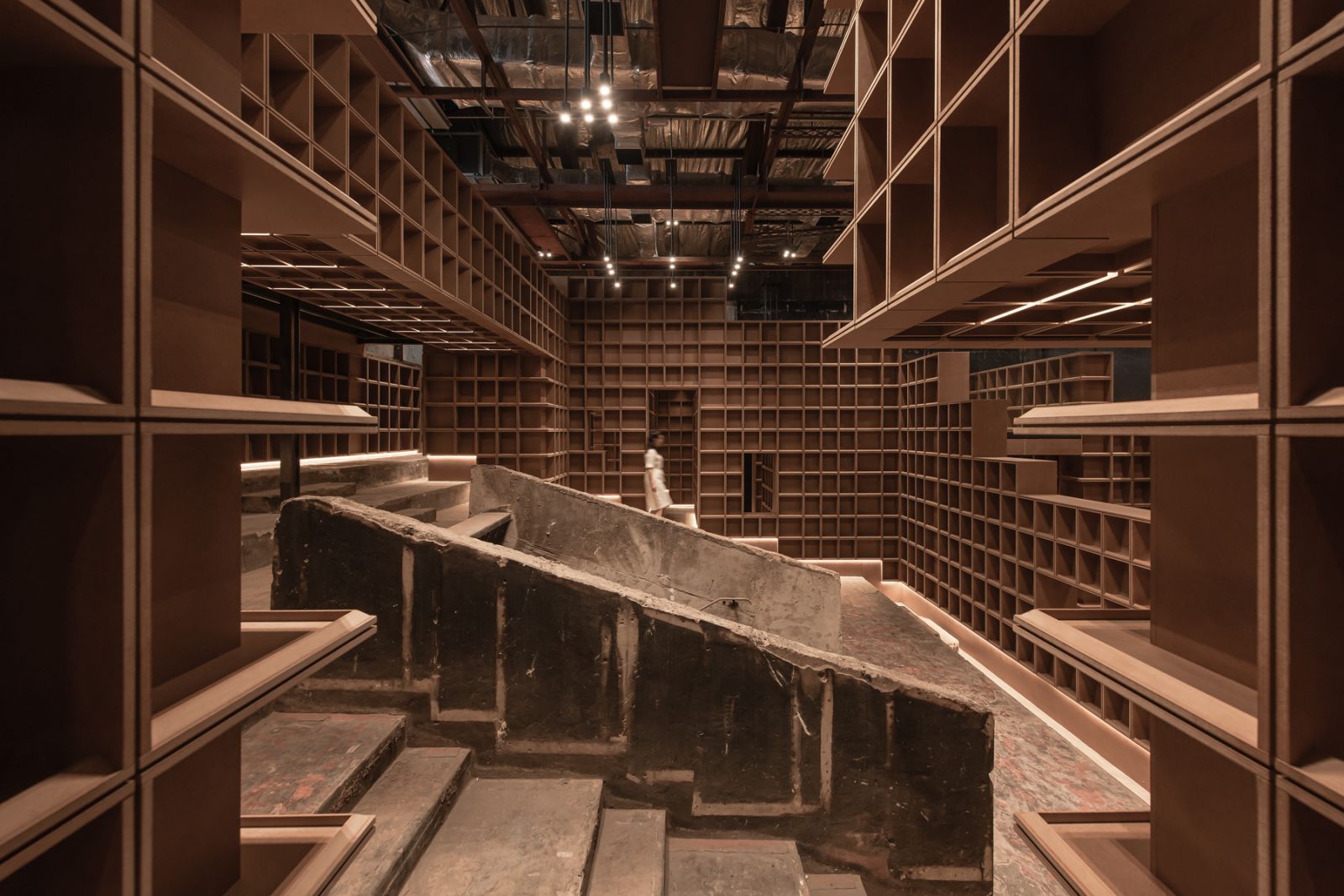 The Book Xcess in RexKL was inspired by the Walled City of Kowloon