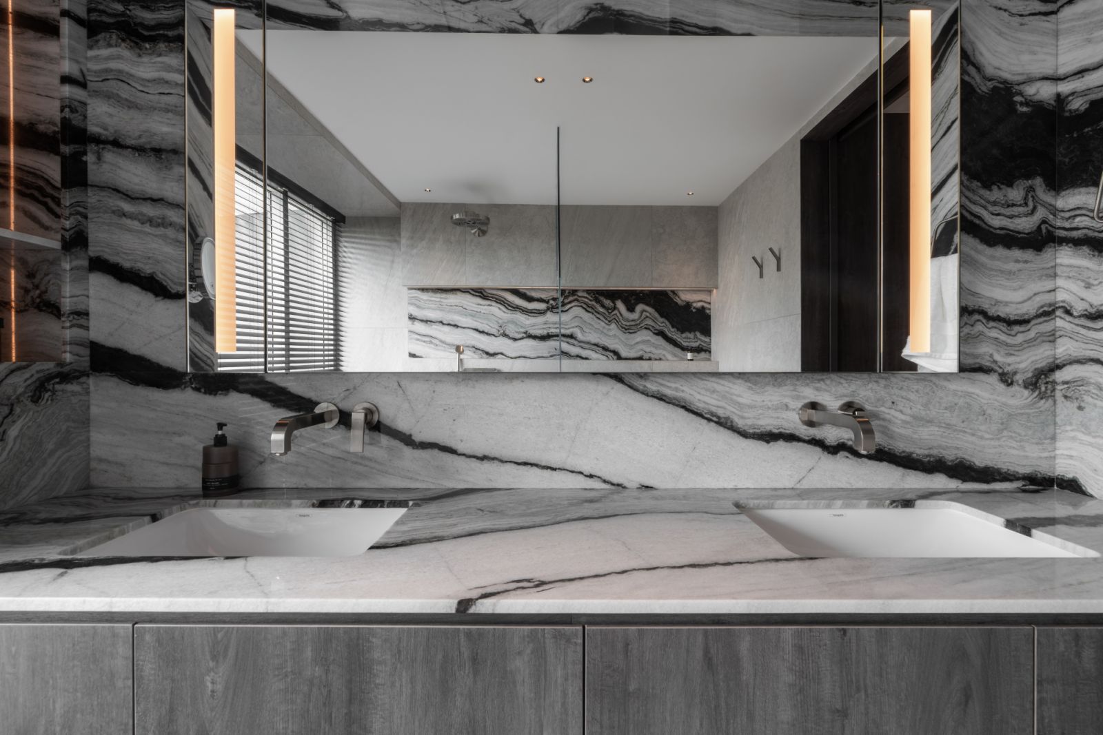 The homeowner had desired an abode that feels calm but not flat