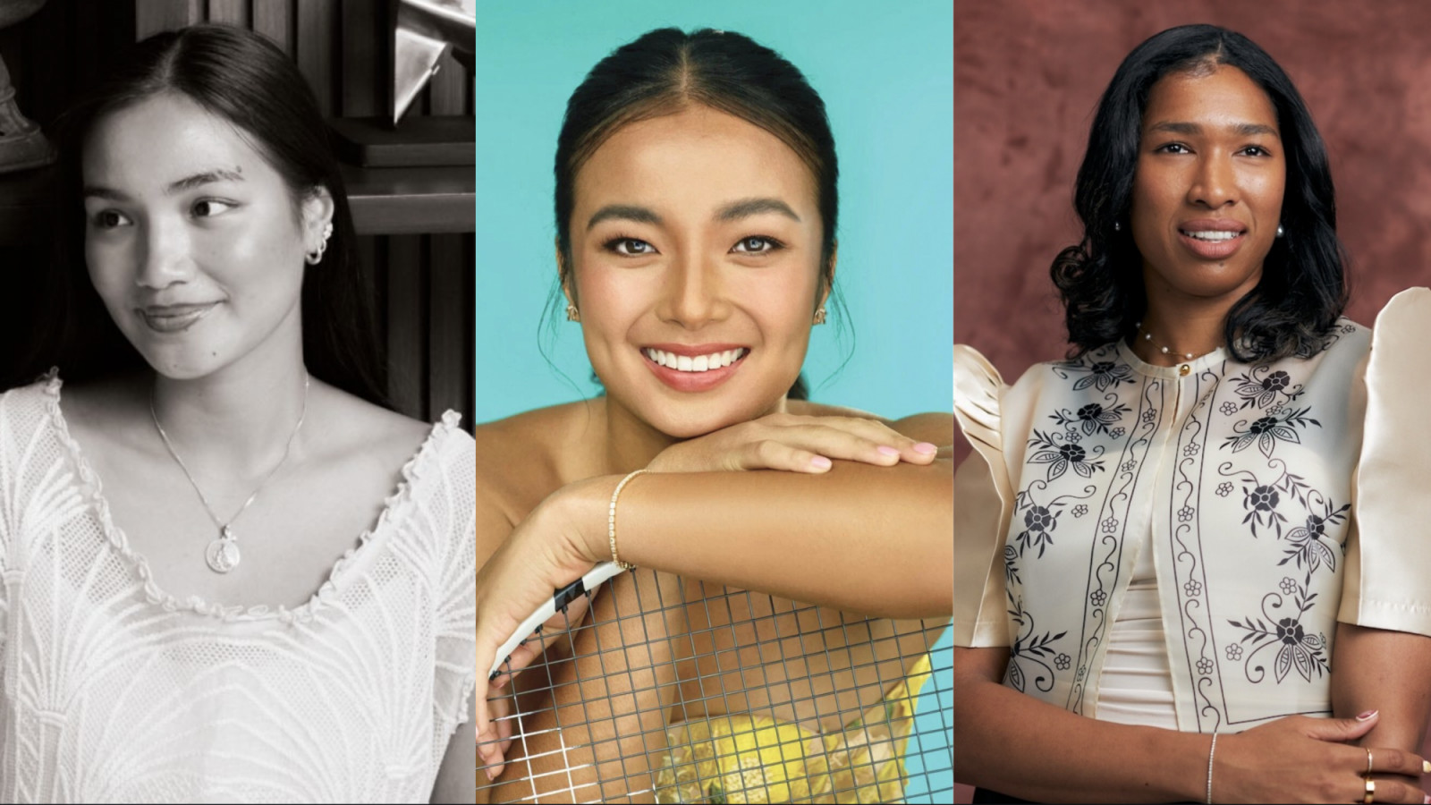 The three nominees for Front & Female Awards Philippines 2025's Rising Champion Award