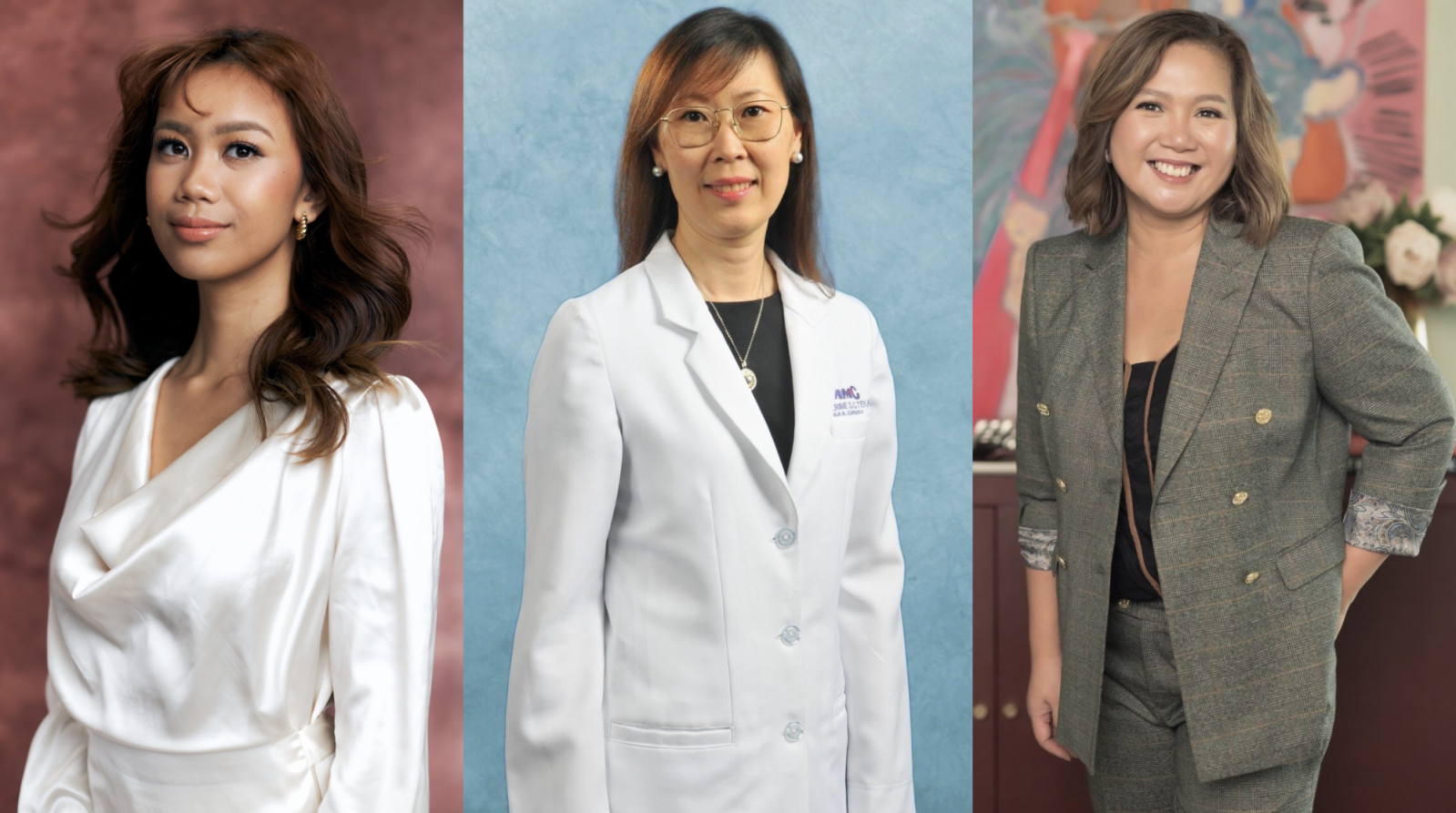 The three nominees for the Well-being Award category of Tatler Philippines' Front and Female Awards 2025