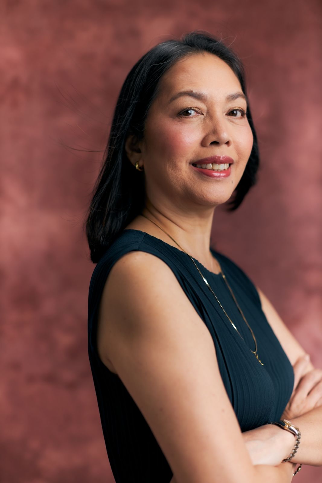 Aimee Carandang Gloria, a pioneering Filipina aviator and founder of the Kabisig ng Kalahi Foundation and a Social Impact nominee for the 2025 Tatler Front & Female Awards in the Philippines